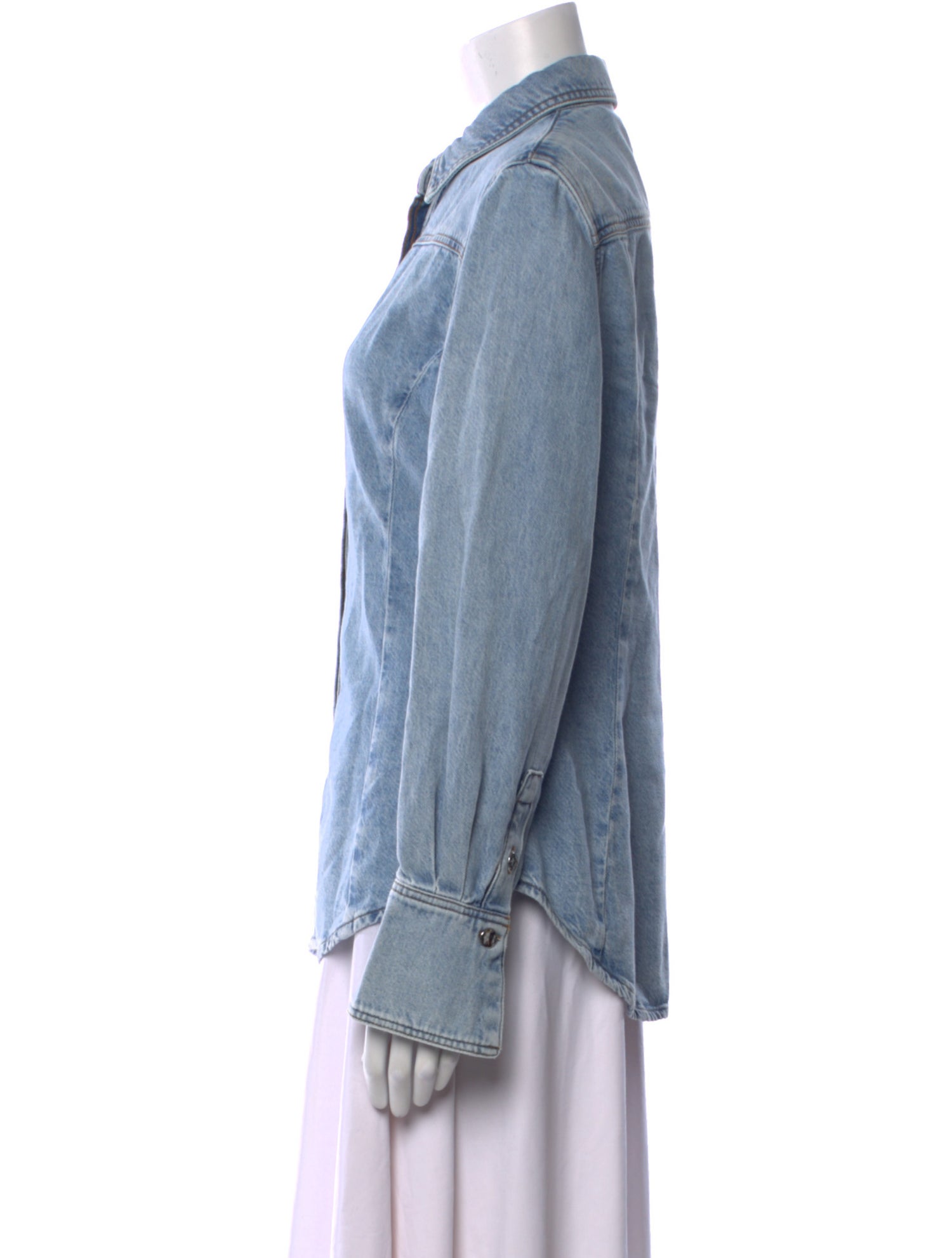 FRAME Long Sleeve Button-Up Top