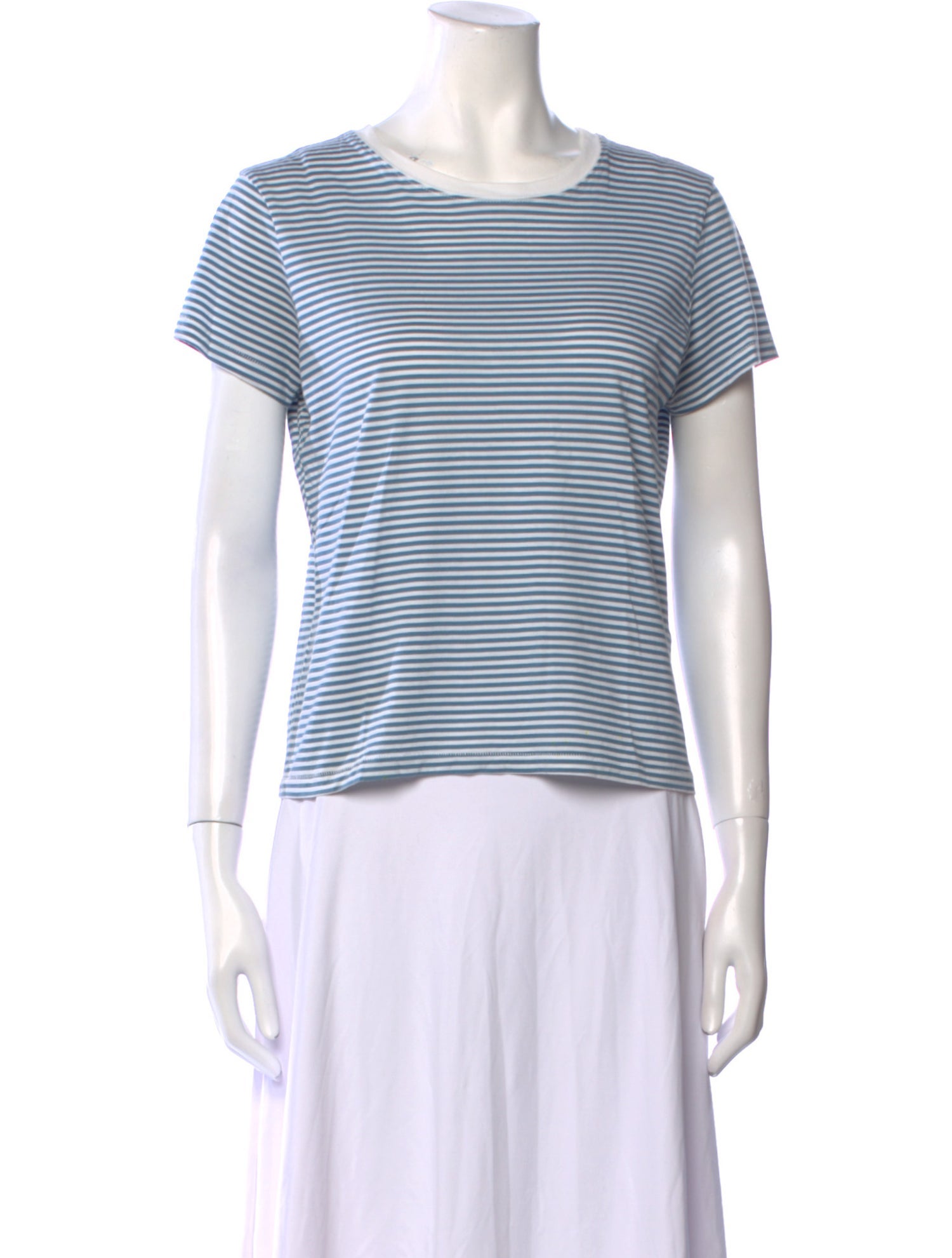 FRAME Striped Crew Neck T-Shirt