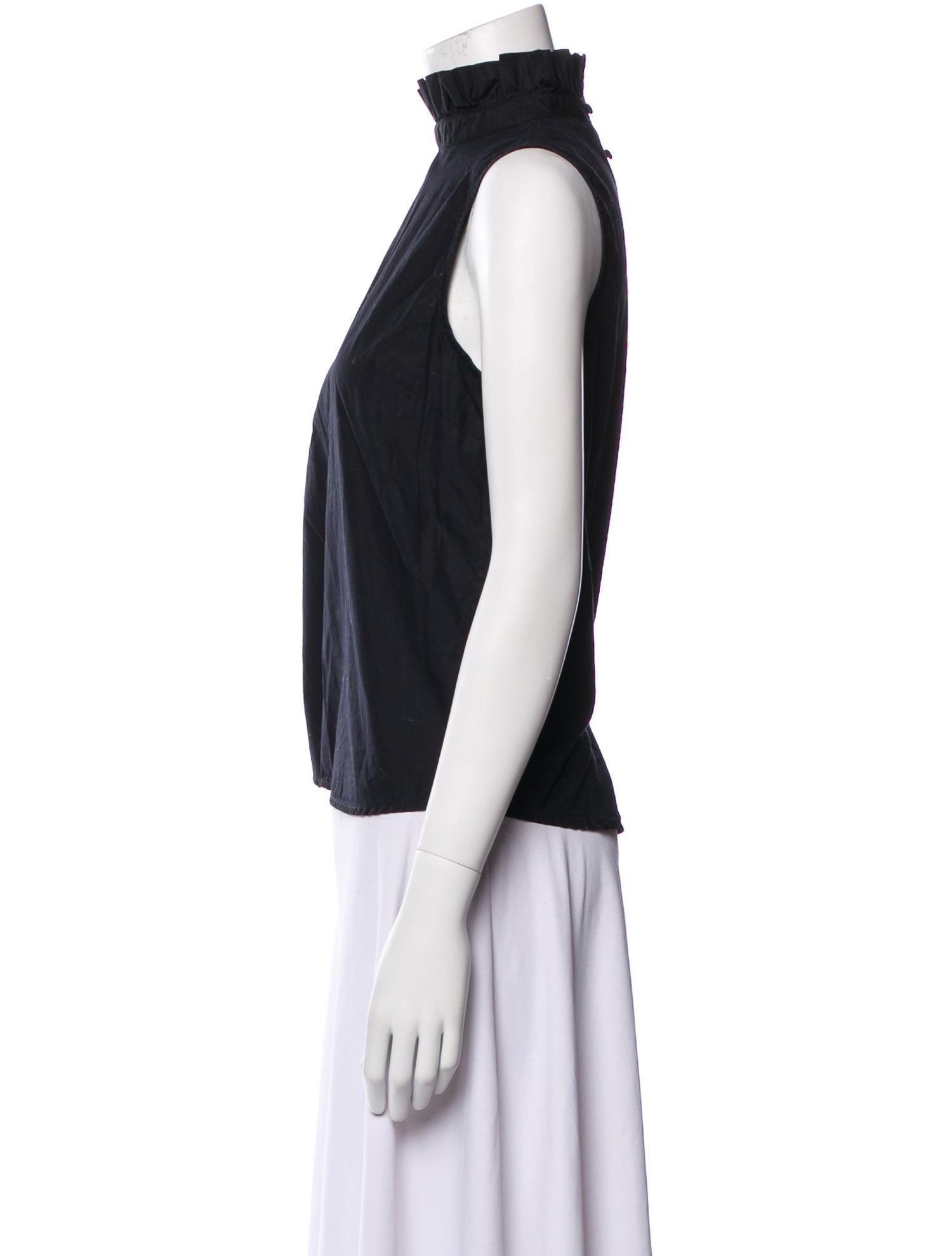 FRAME Mock Neck Sleeveless Top