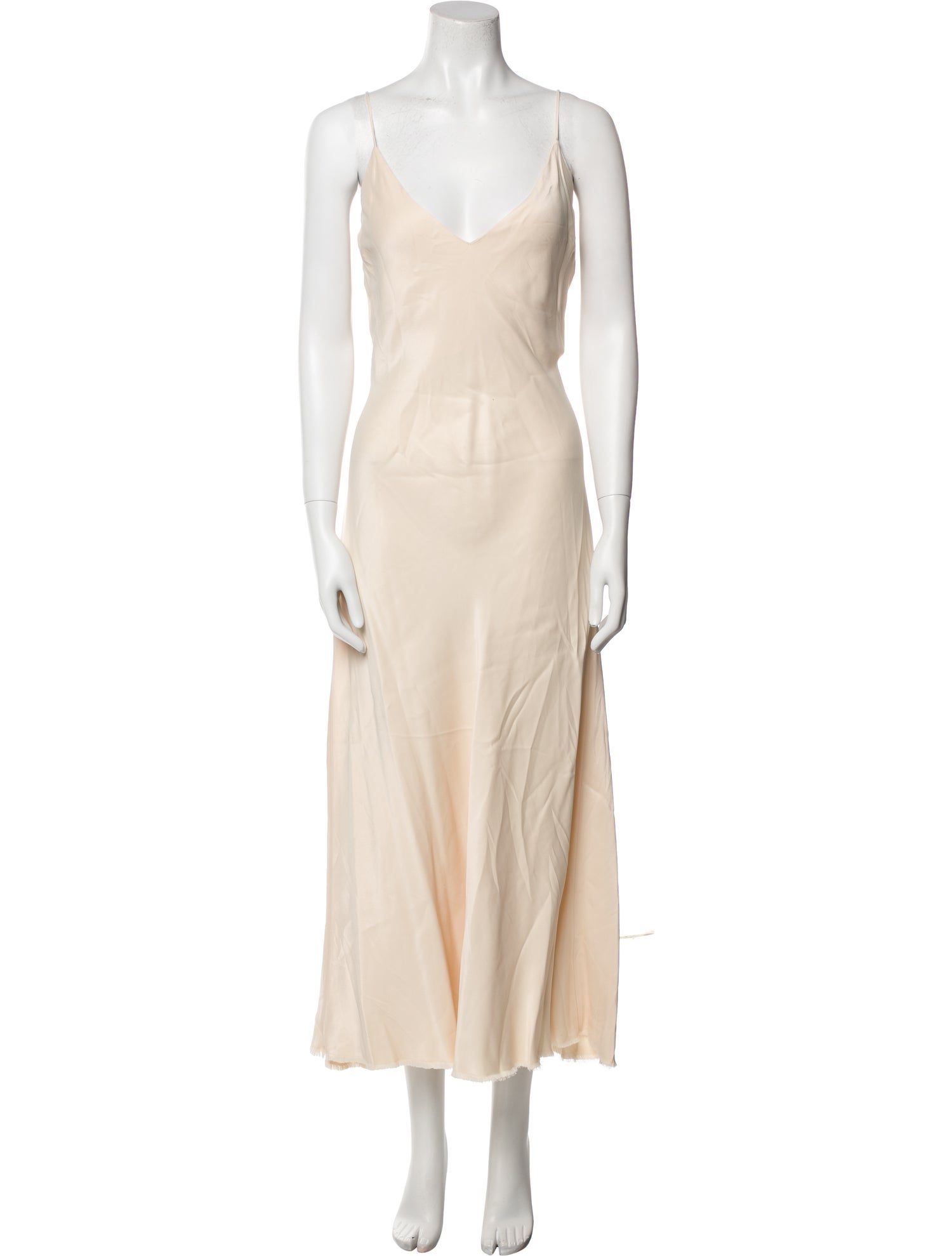 FRAME V-Neck Long Dress