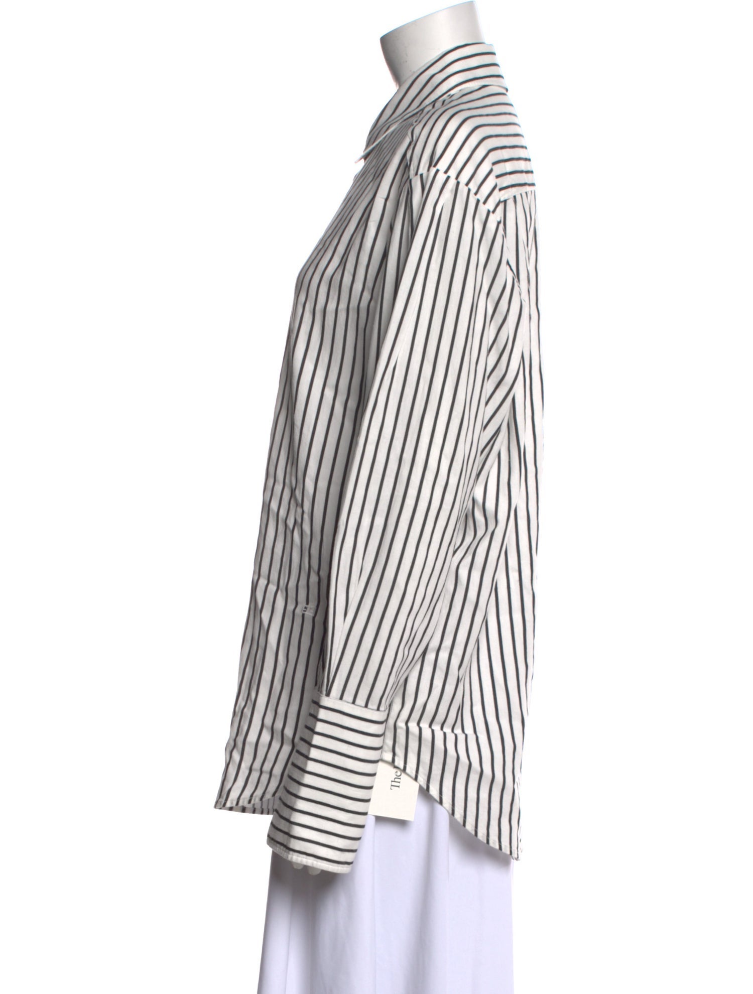FRAME Striped Long Sleeve Button-Up Top