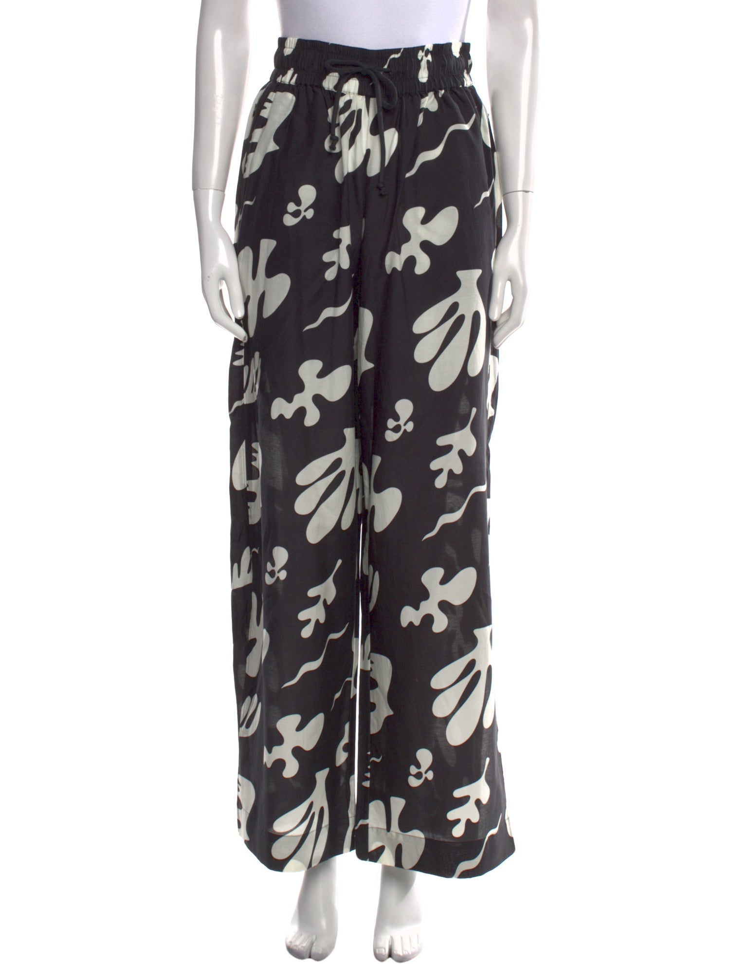 FRAME Printed Wide Leg Pants