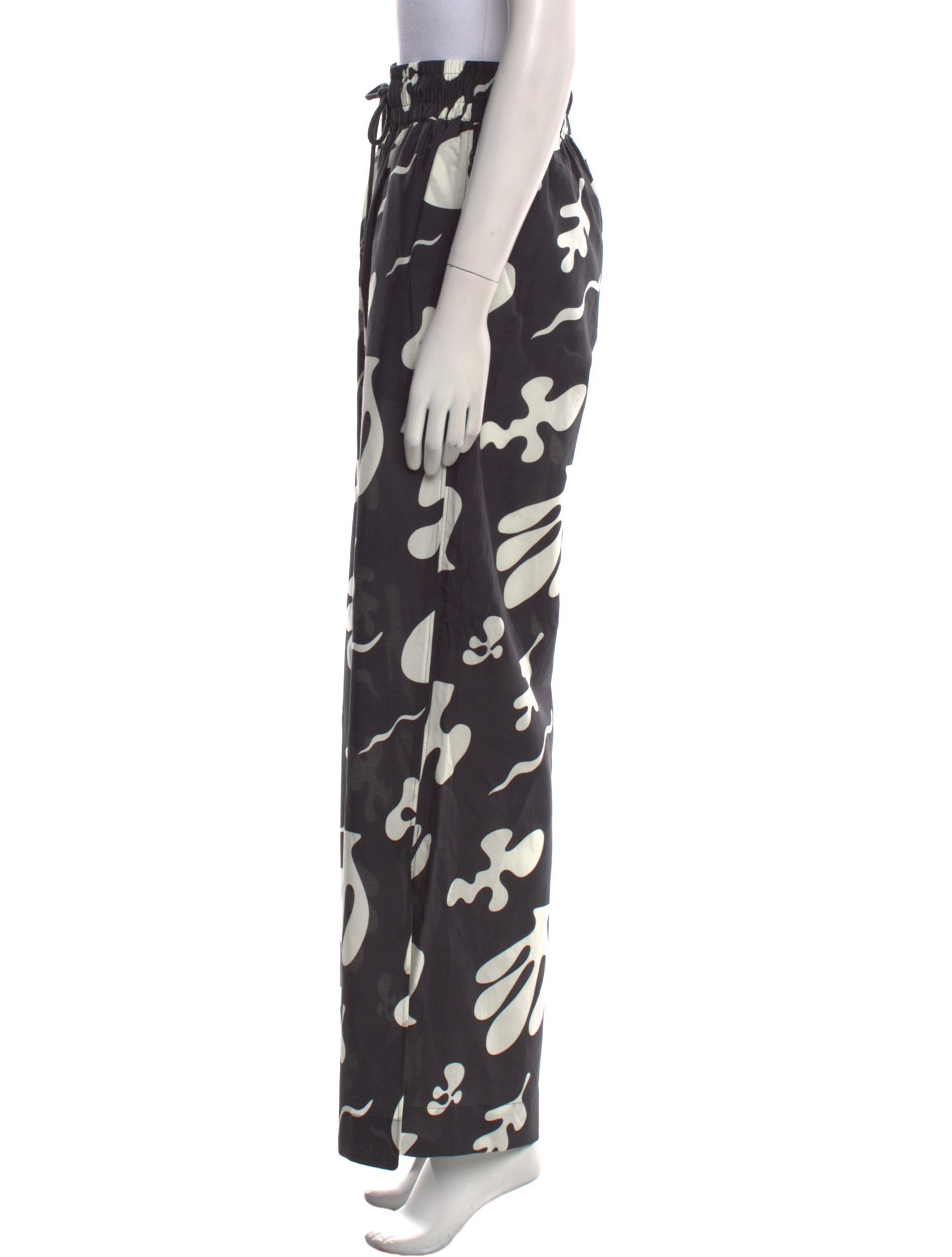 FRAME Printed Wide Leg Pants