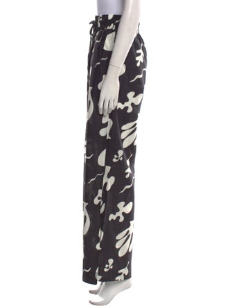FRAME Printed Wide Leg Pants