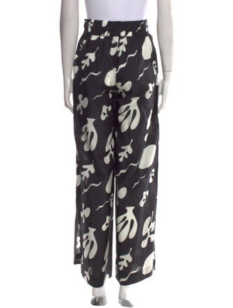 FRAME Printed Wide Leg Pants