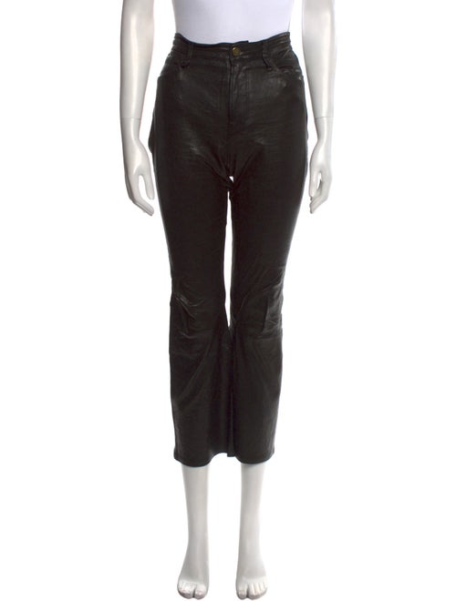 FRAME Lamb Leather Straight Leg Pants