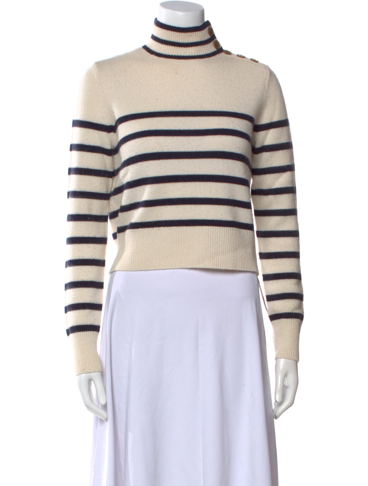 FRAME Cashmere Striped Sweater