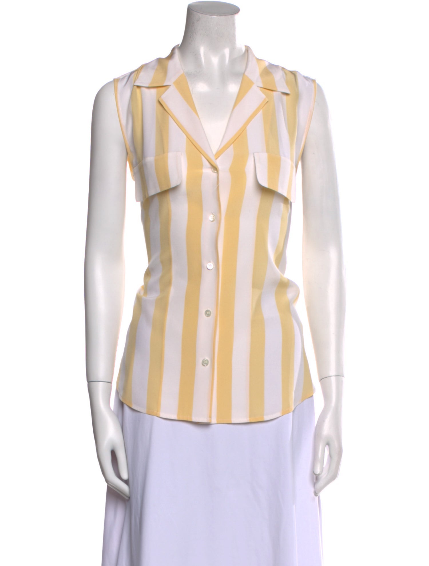 FRAME Silk Striped Tunic