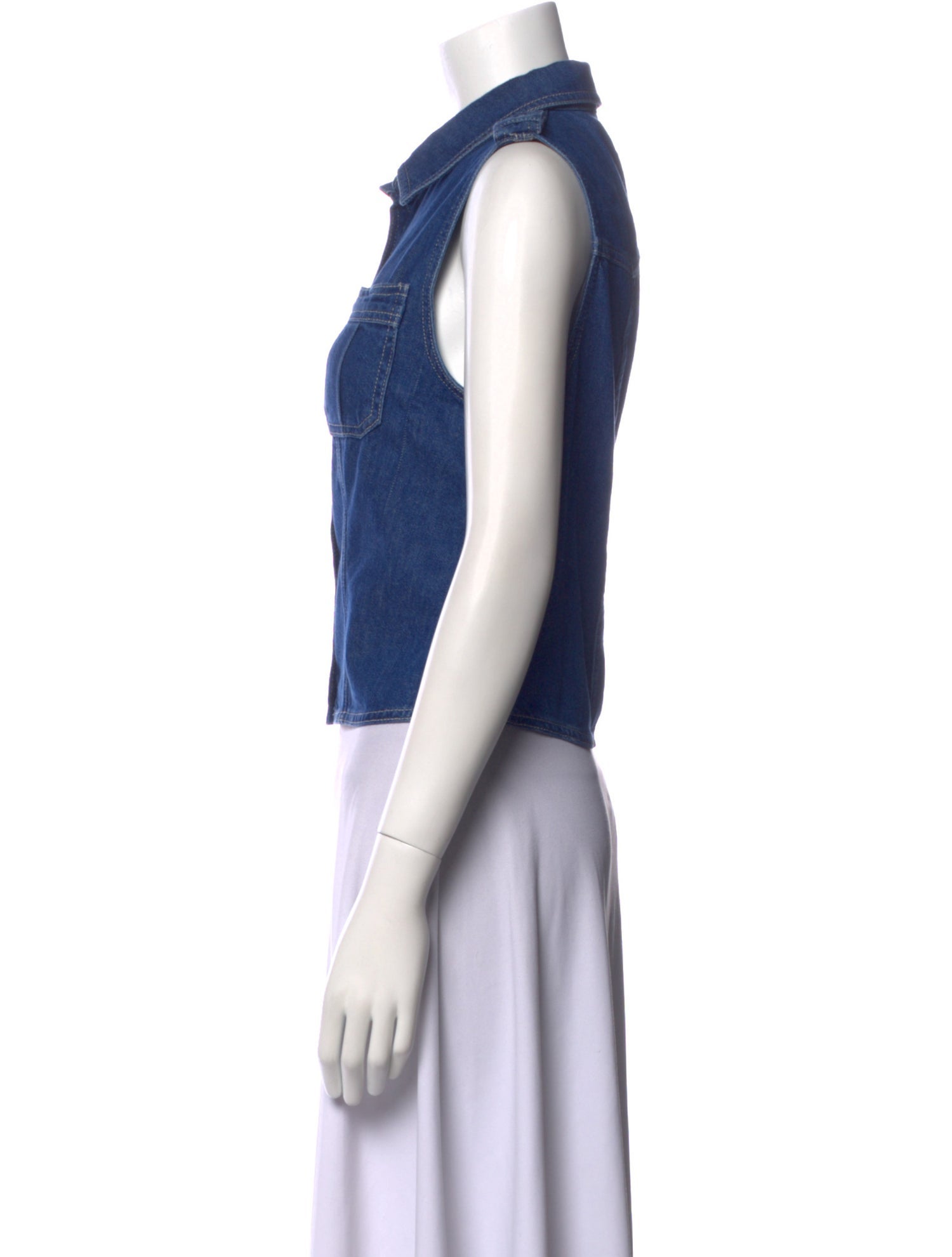 FRAME Sleeveless Crop Top