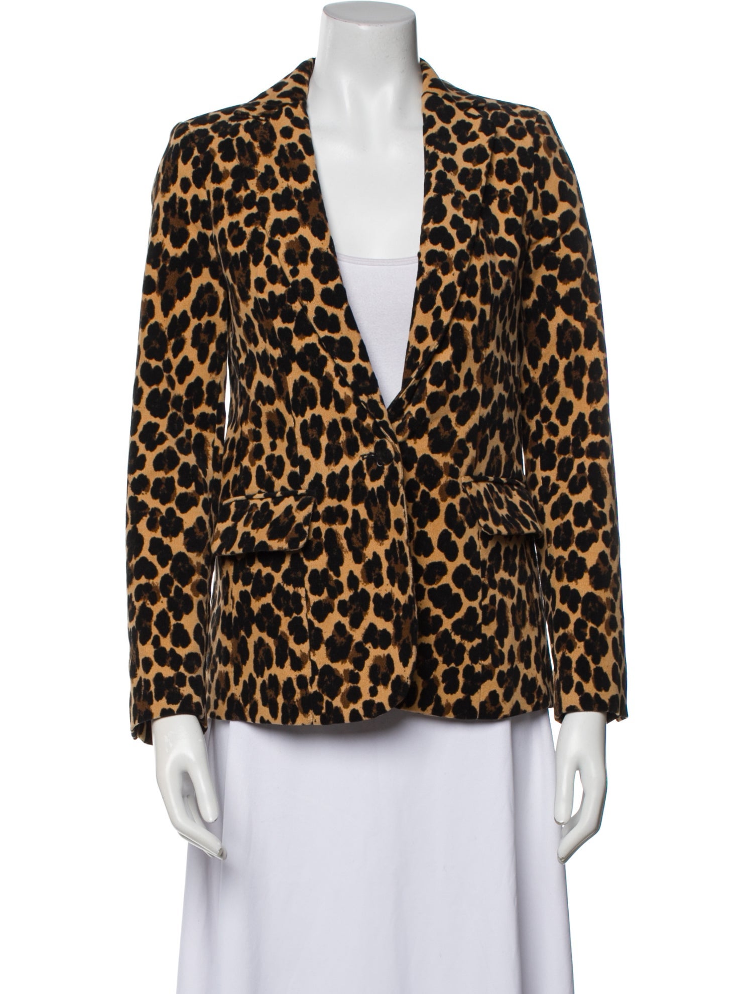 FRAME Animal Print Jacket