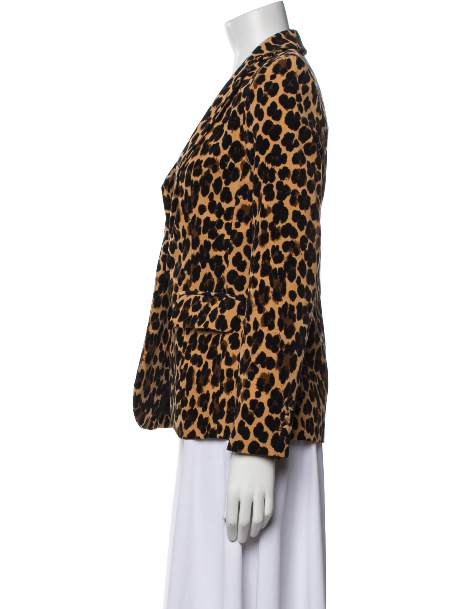 FRAME Animal Print Jacket