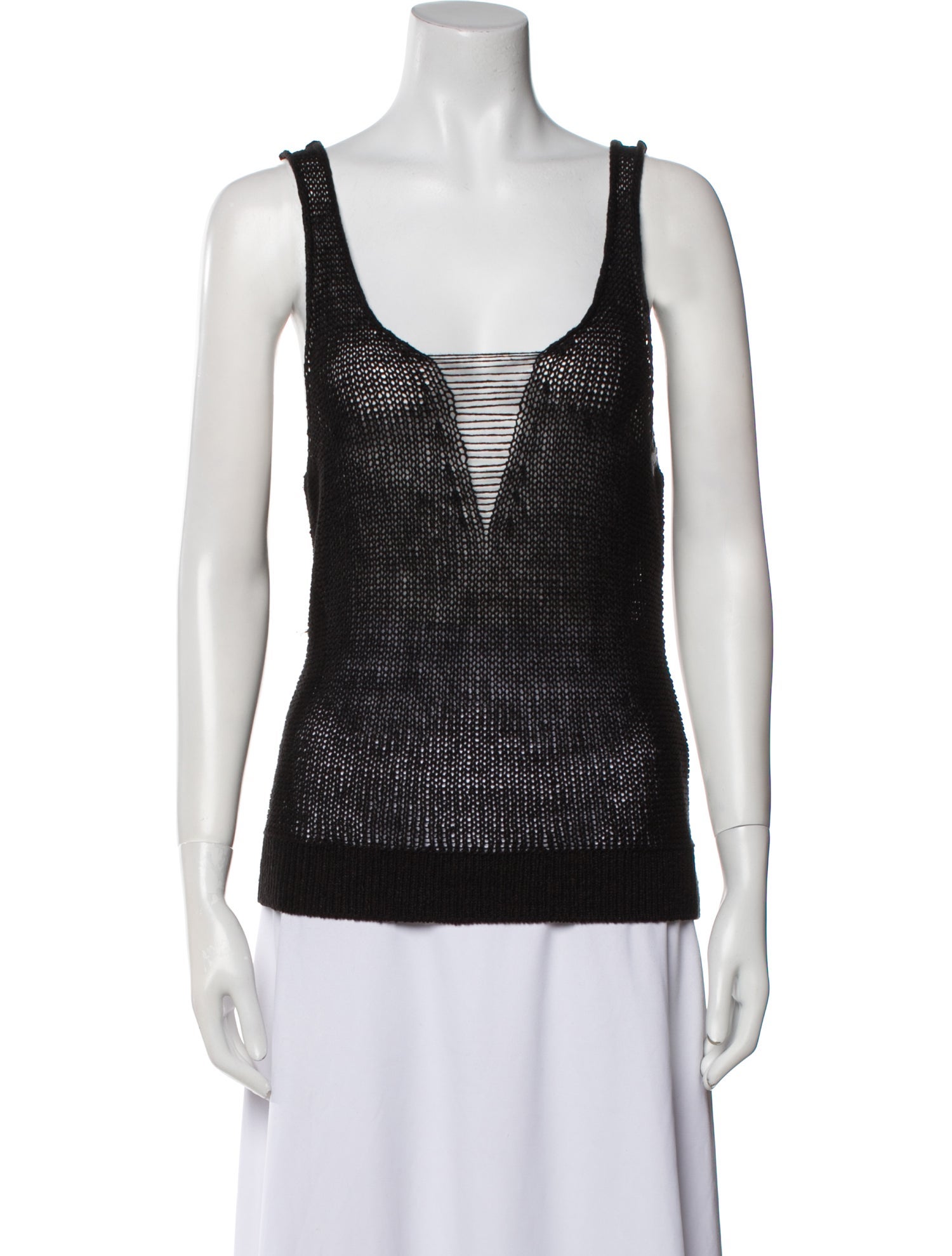 FRAME Linen V-Neck Top