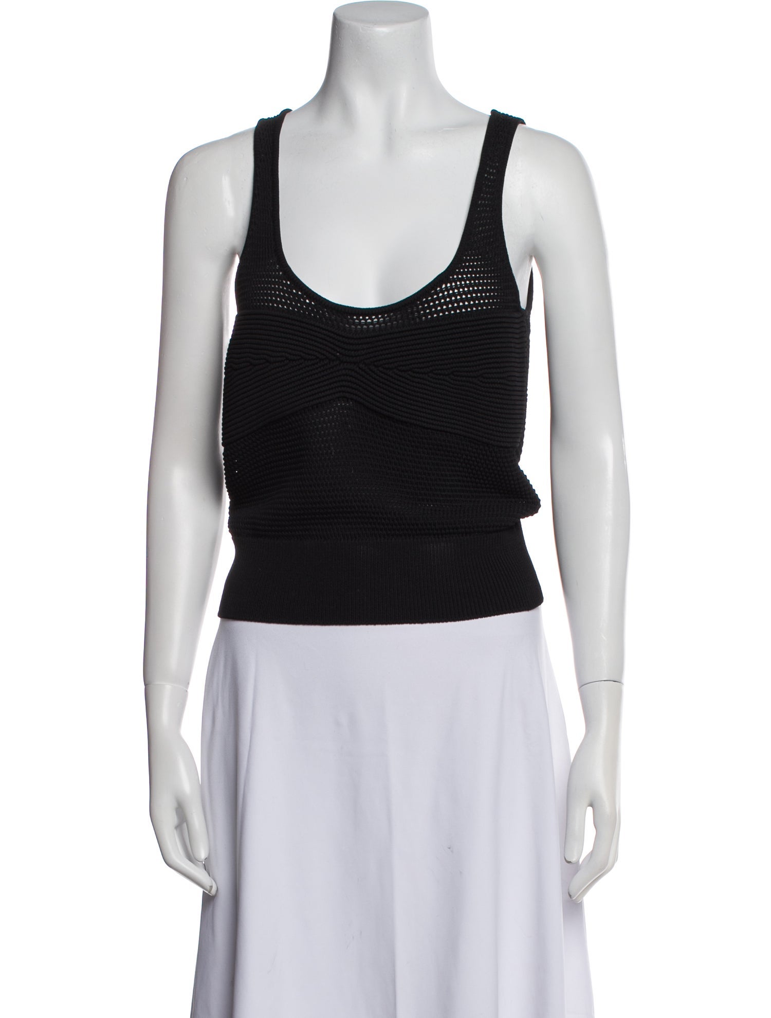 FRAME Scoop Neck Sleeveless Top