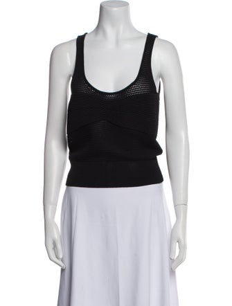 FRAME Scoop Neck Sleeveless Top