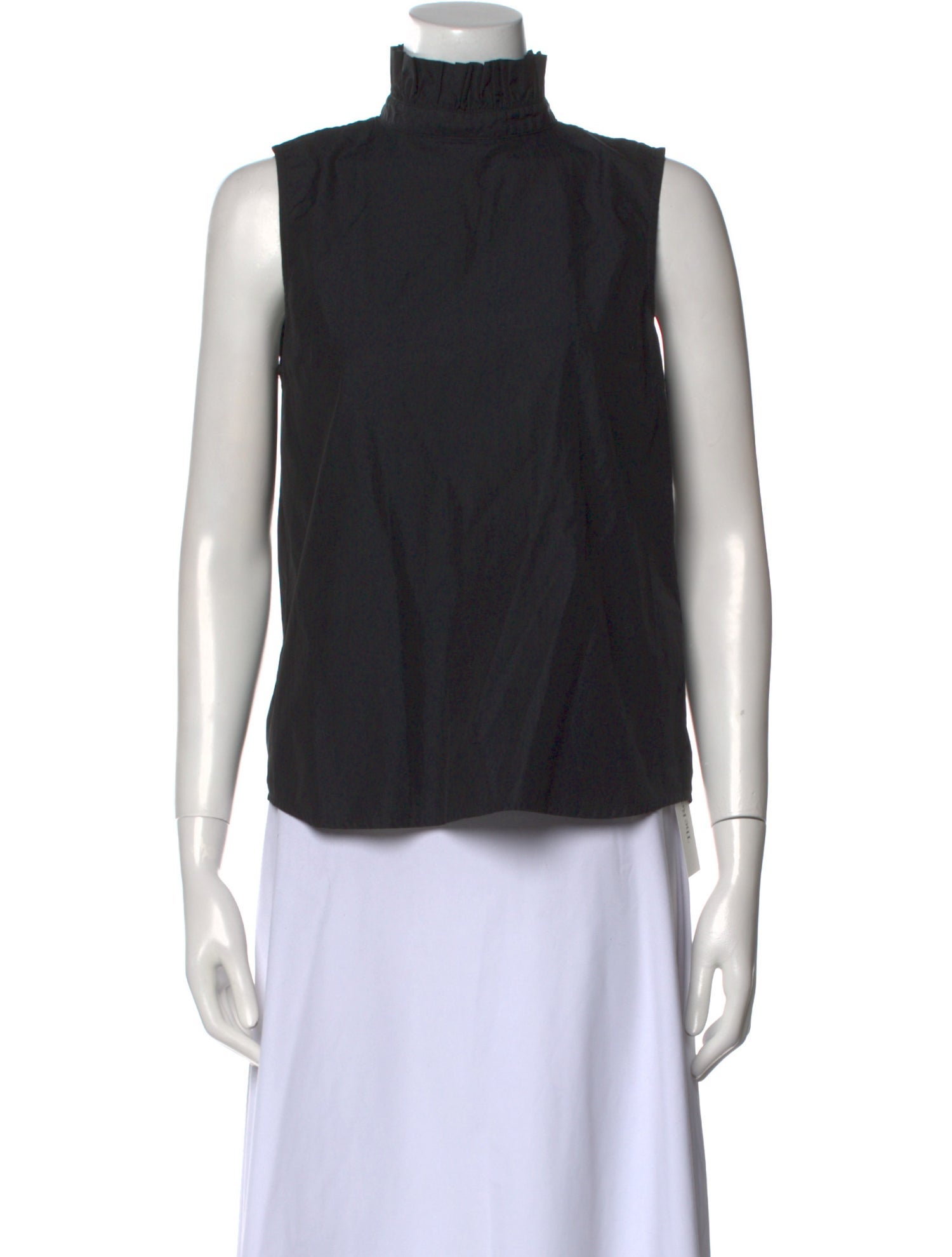 FRAME Mock Neck Sleeveless Top
