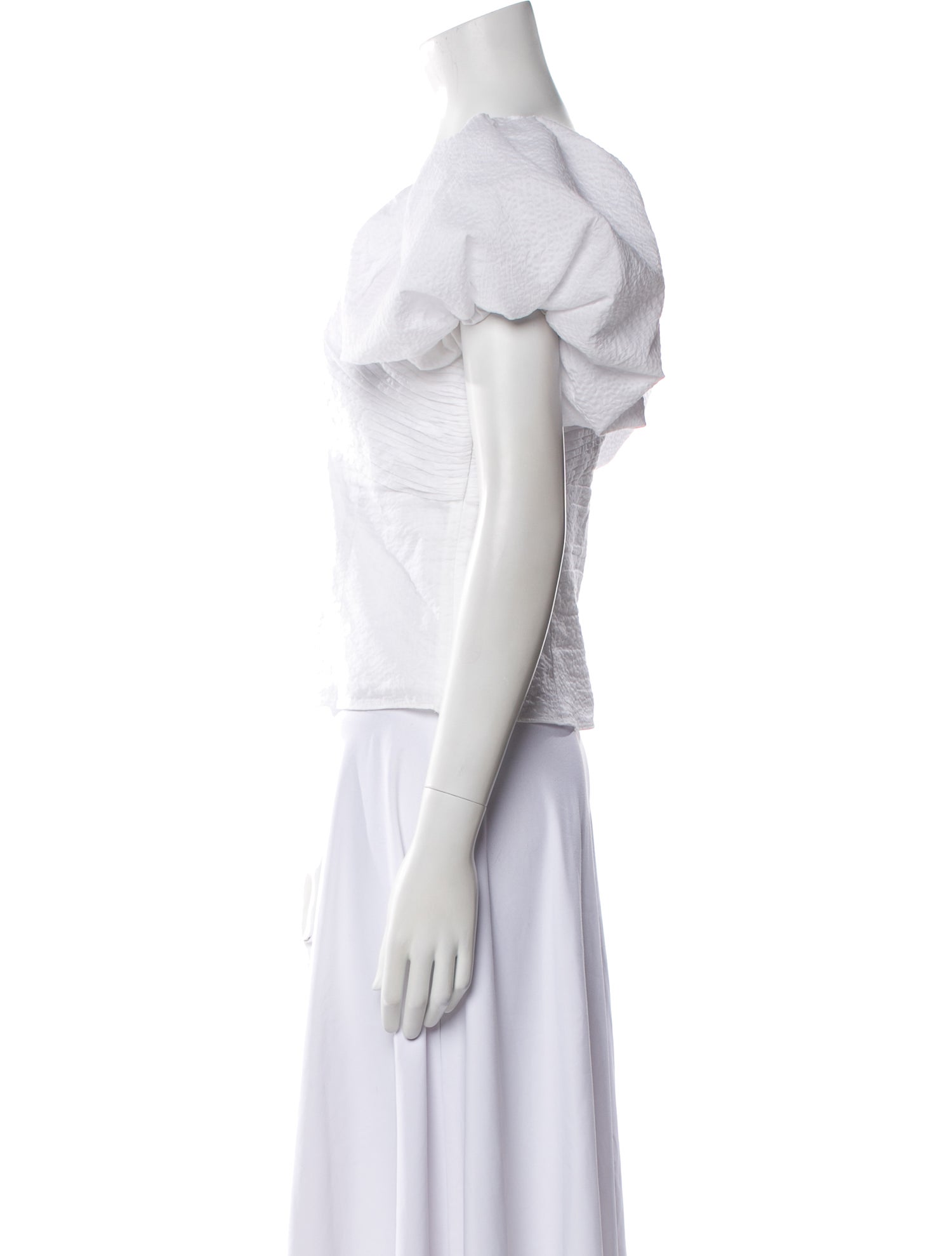 FRAME V-Neck Short Sleeve Crop Top