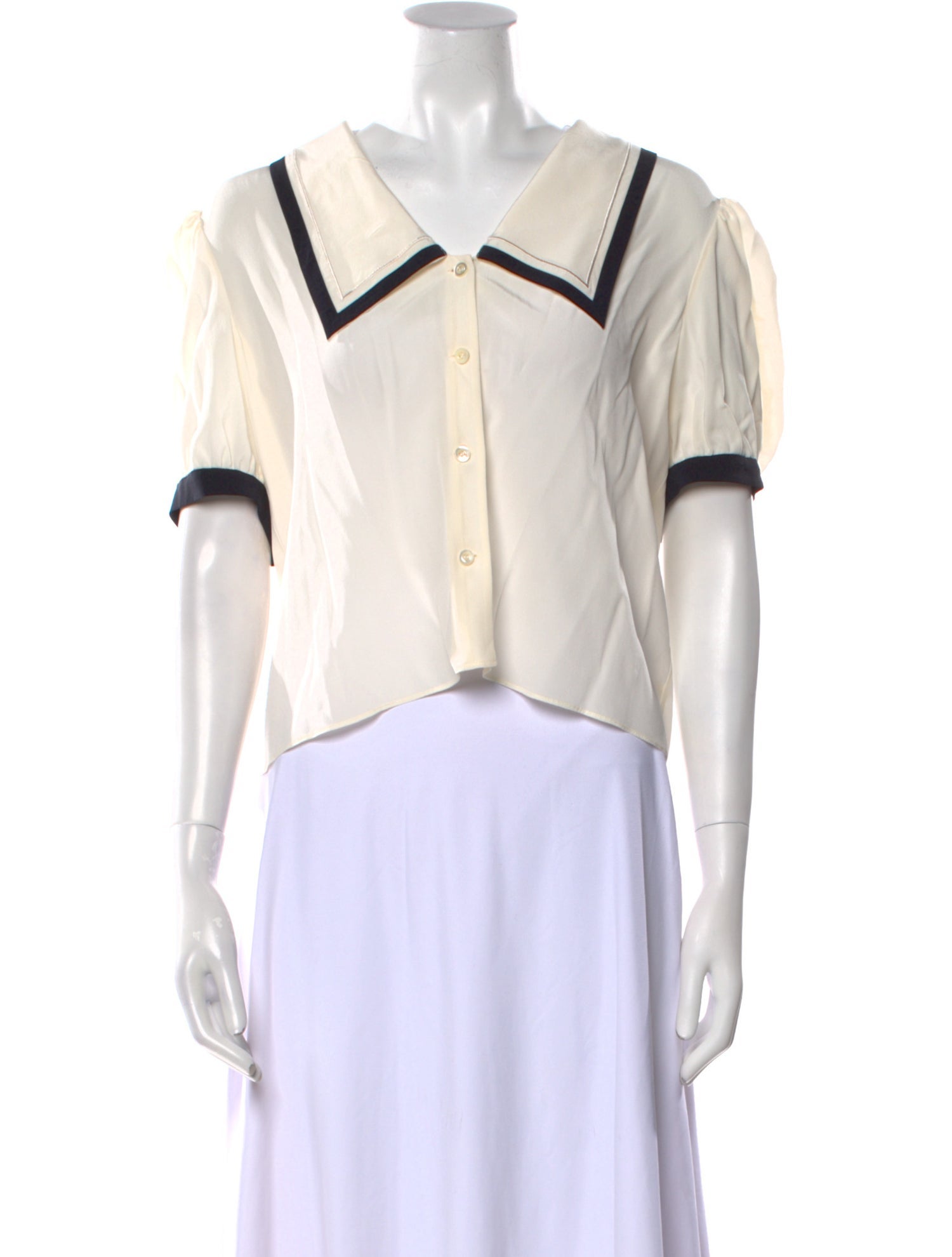 FRAME Silk V-Neck Crop Top