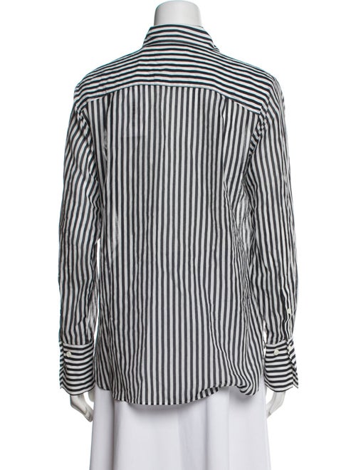 FRAME Striped Long Sleeve Button-Up Top