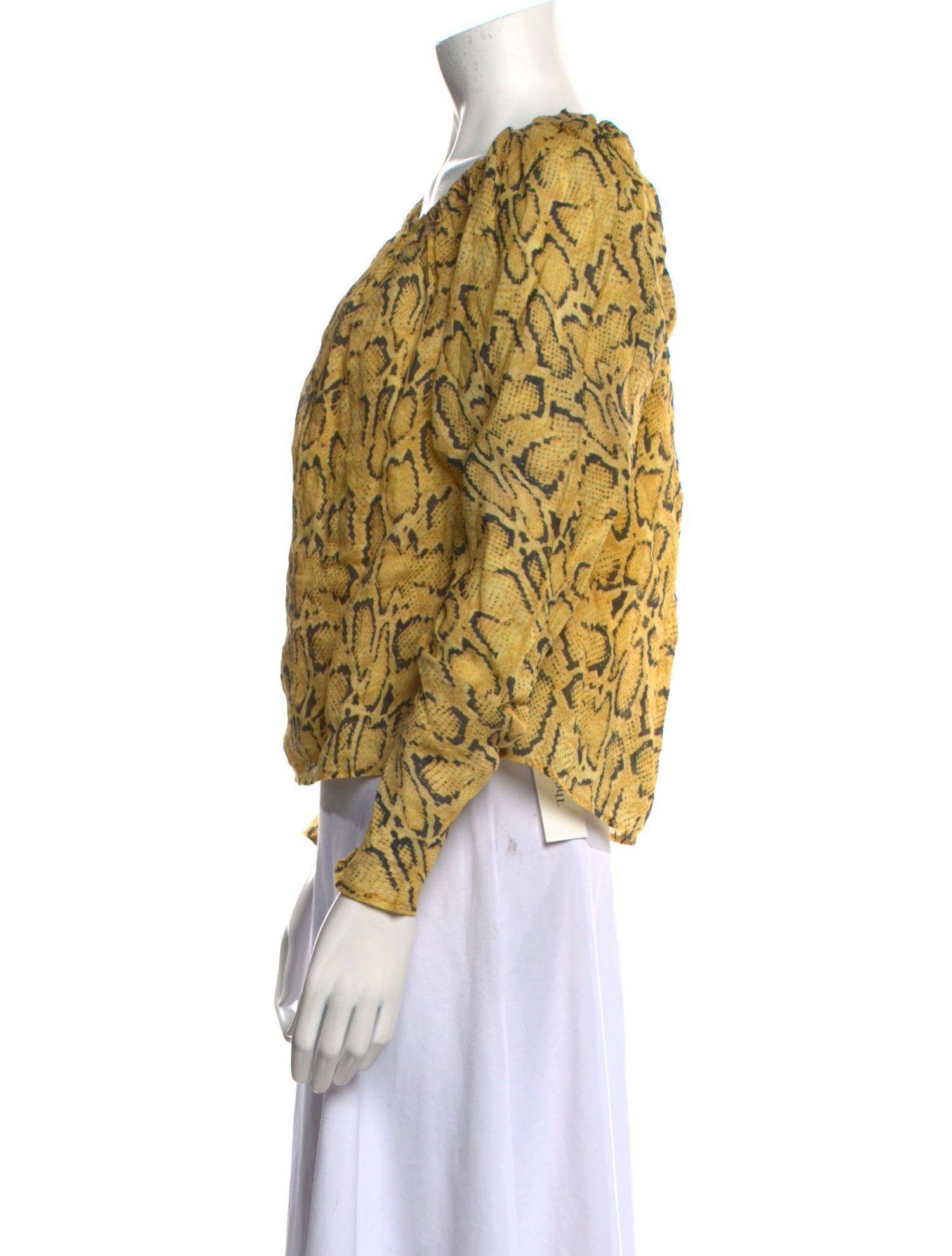 FRAME Floral Print Square Neckline Blouse w/ Tags