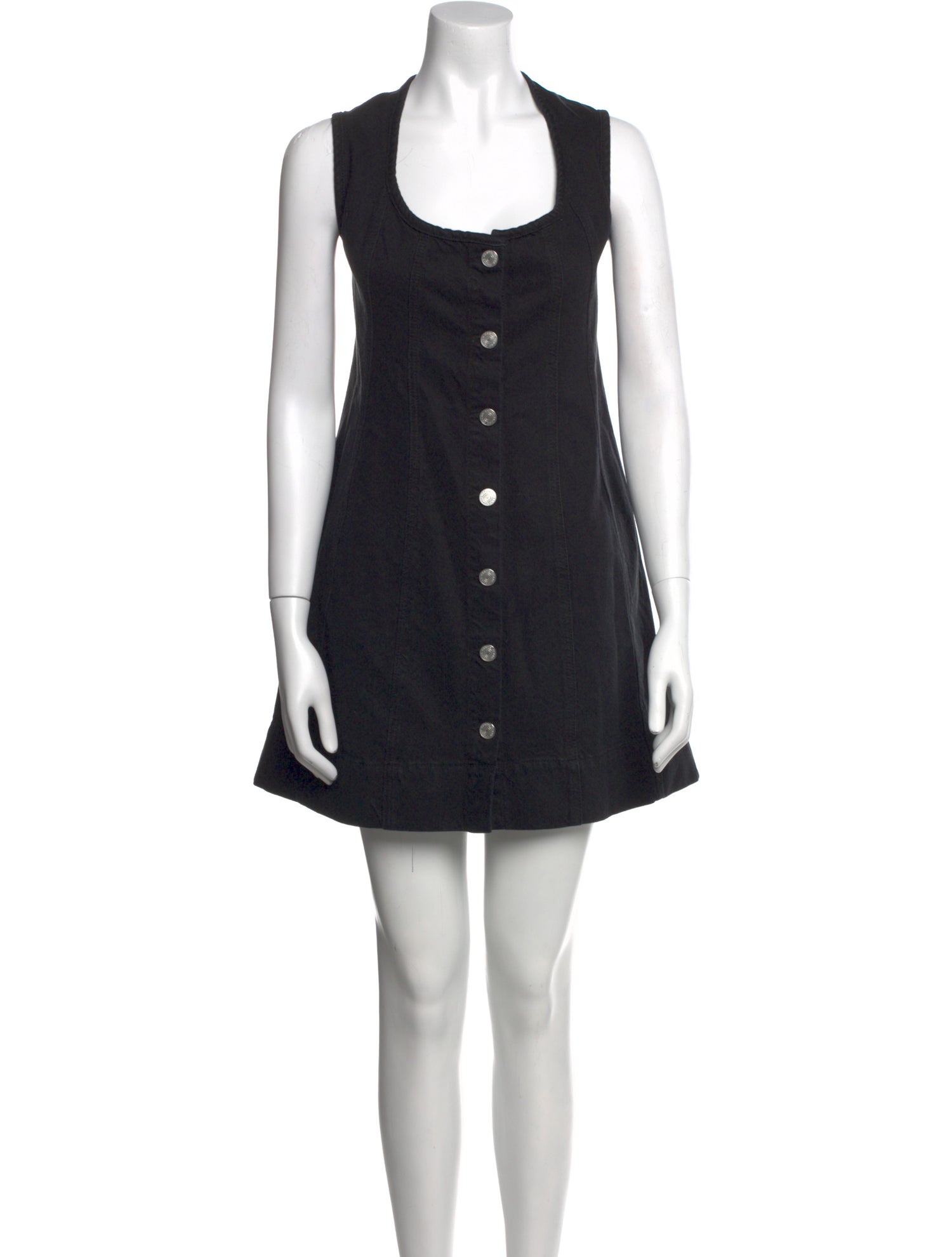 FRAME Square Neckline Mini Dress