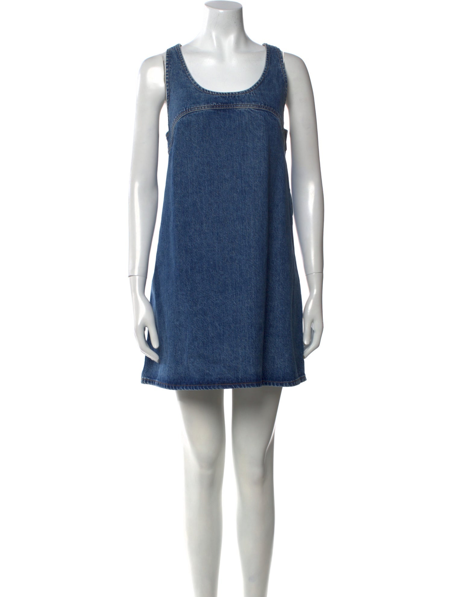 FRAME Scoop Neck Mini Dress