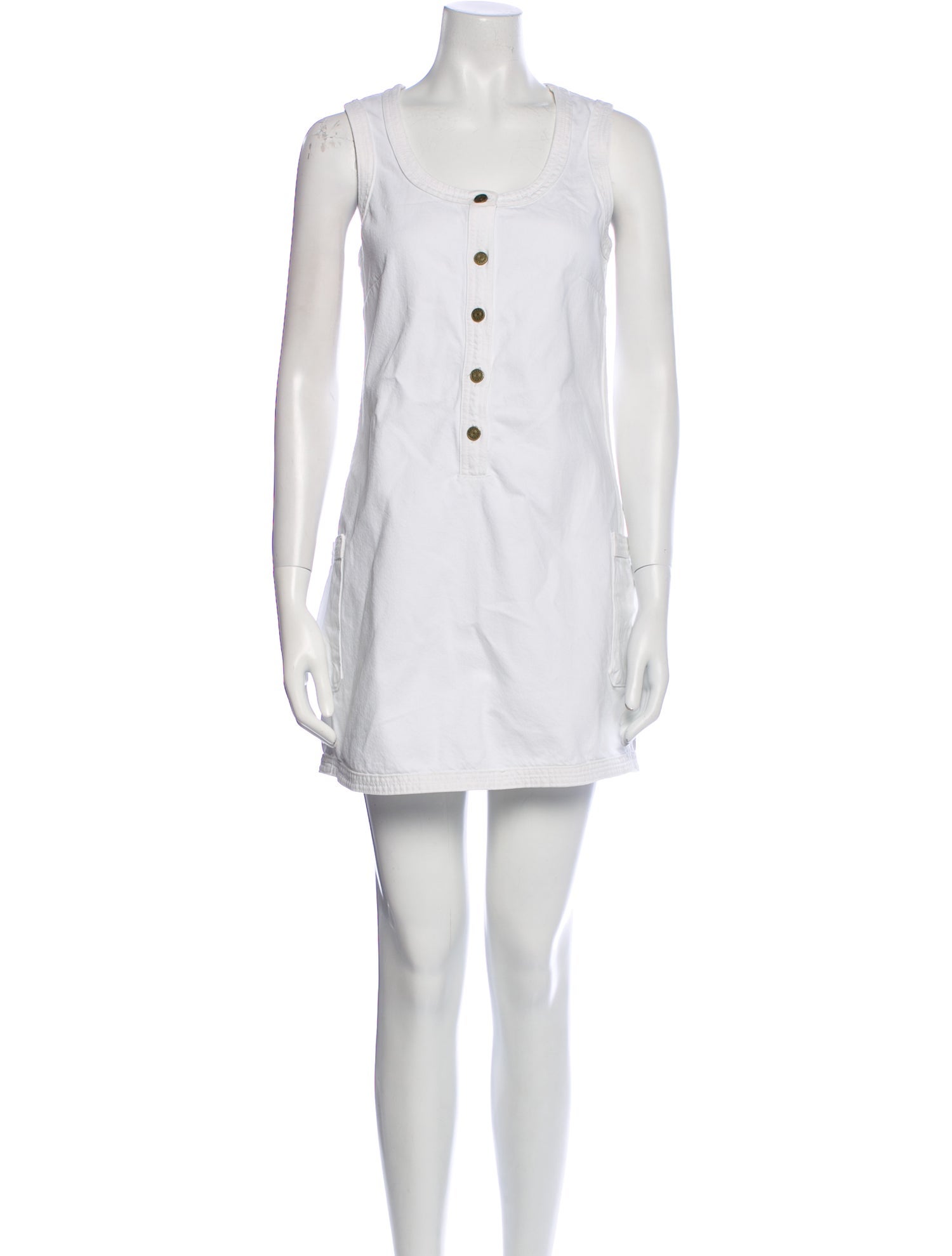 FRAME Scoop Neck Mini Dress