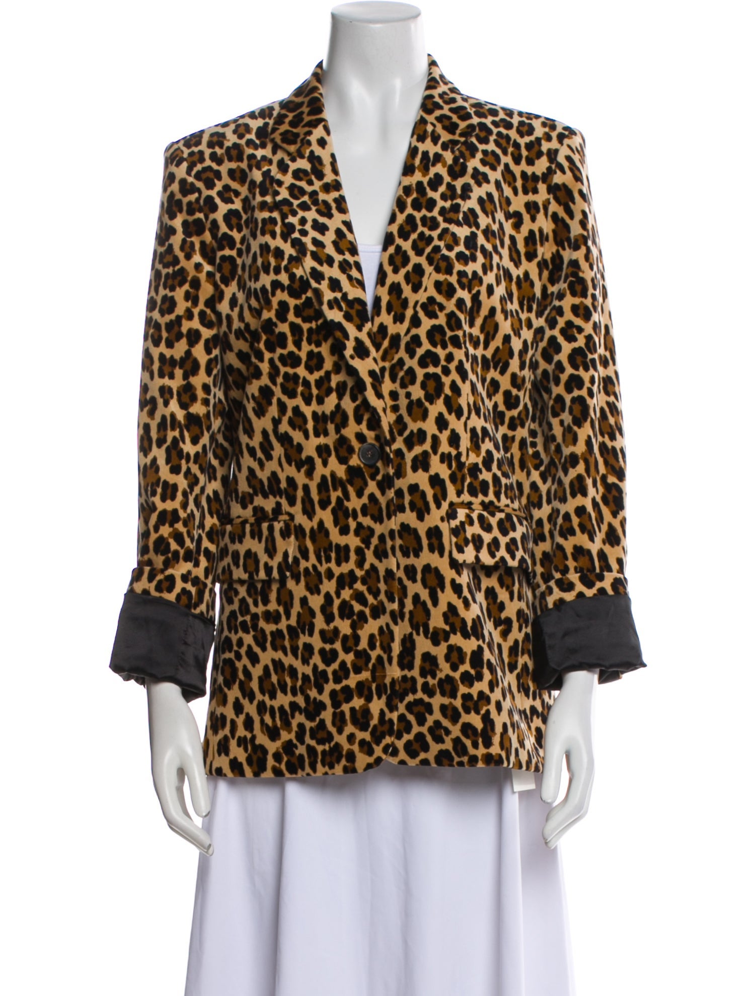 FRAME Animal Print Blazer