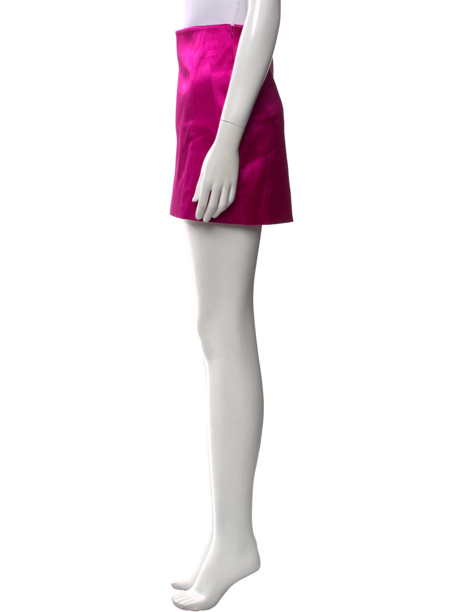 FRAME Raw-Edge Trim Mini Skirt