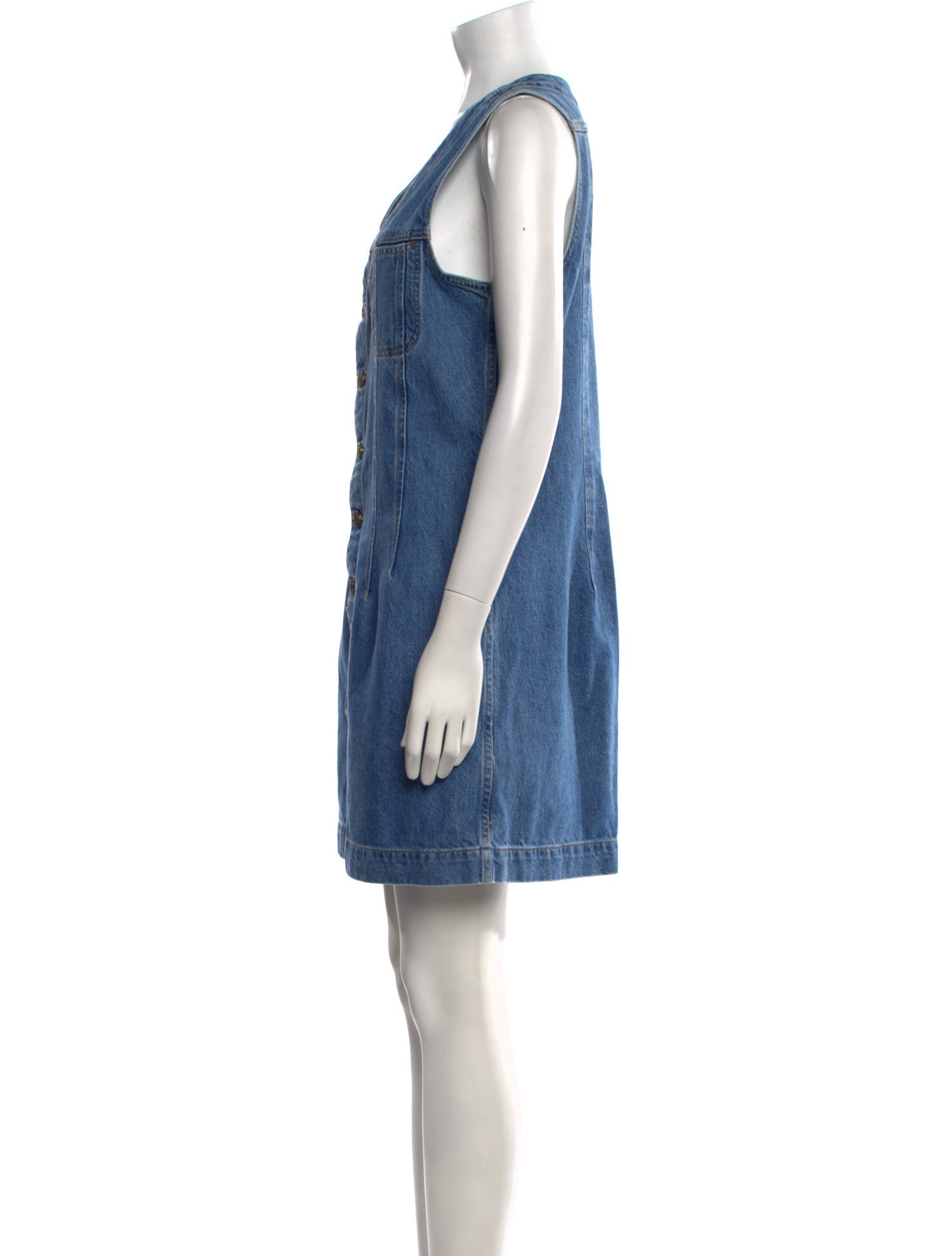 FRAME V-Neck Mini Dress