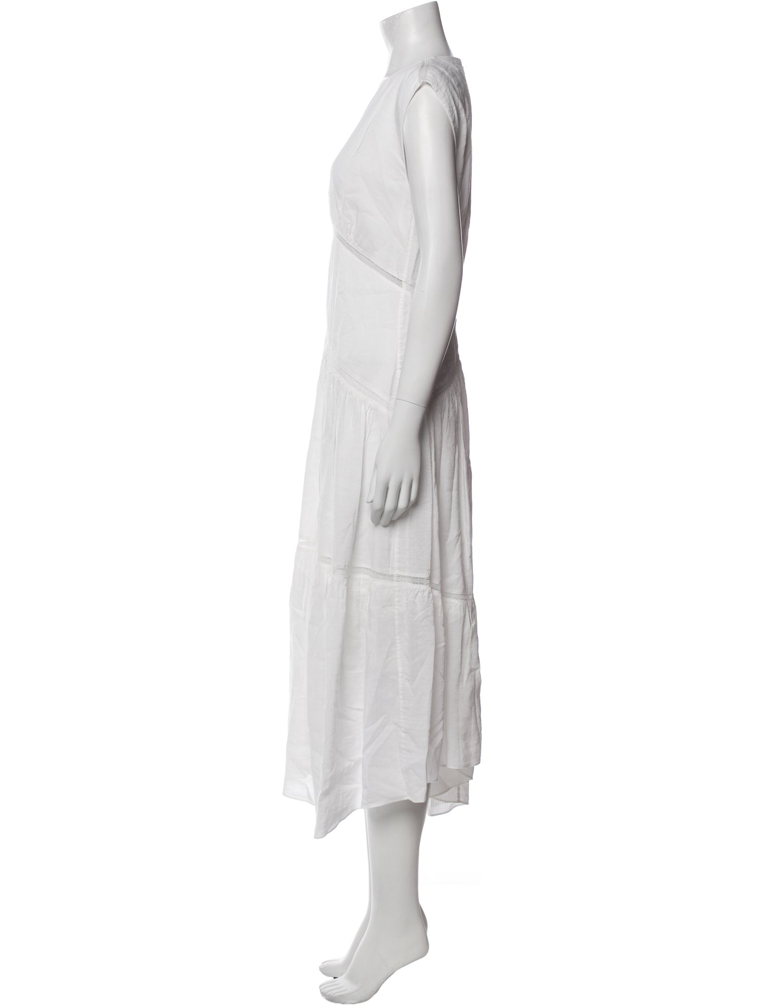 FRAME Linen Midi Length Dress