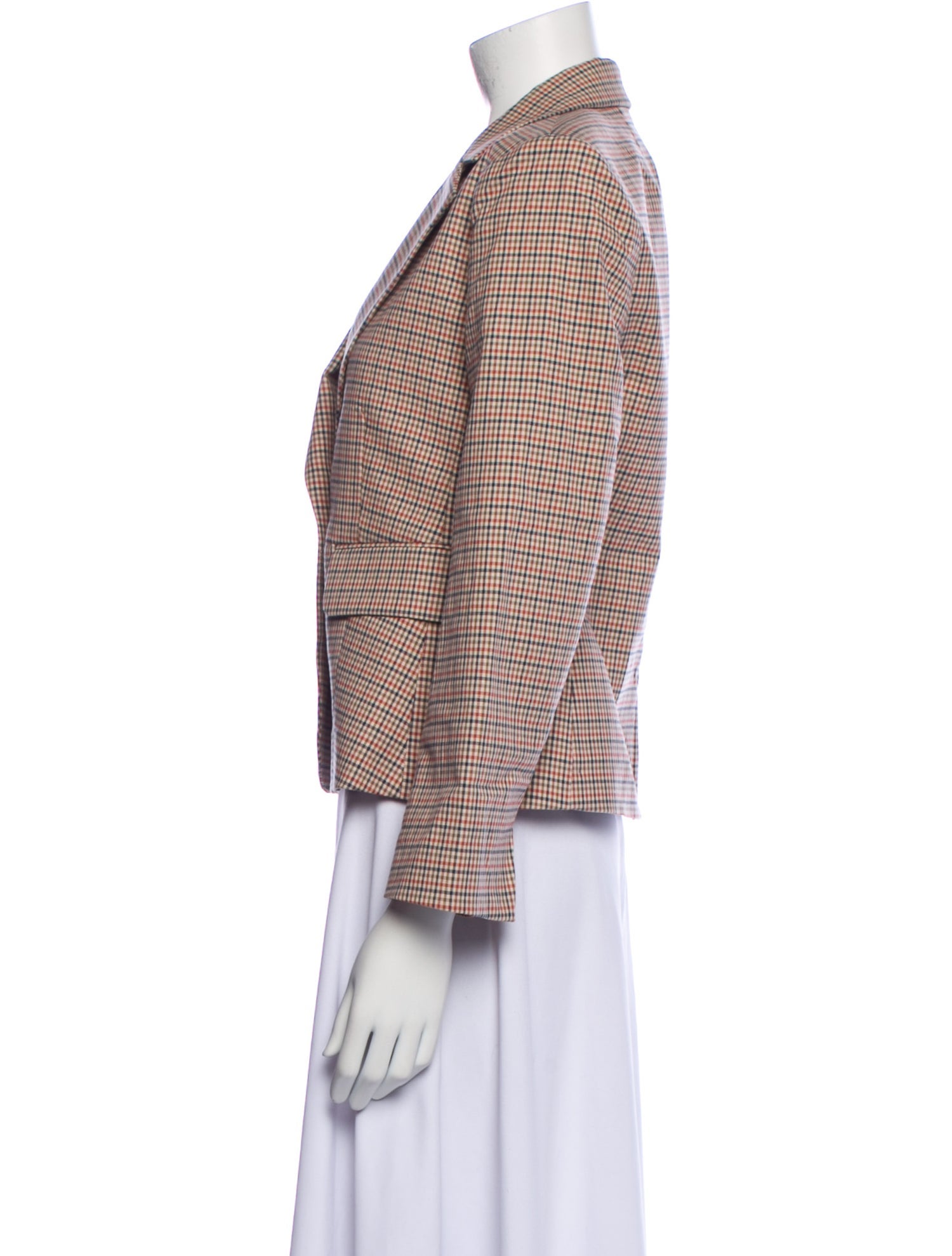 FRAME Plaid Print Blazer