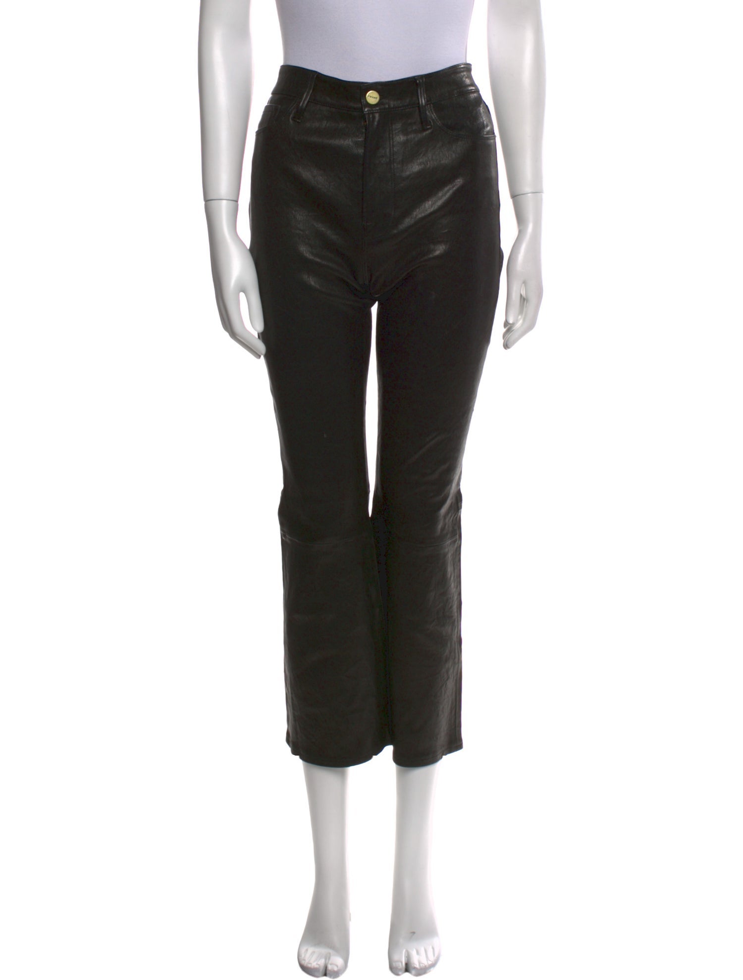 FRAME Lamb Leather Wide Leg Pants