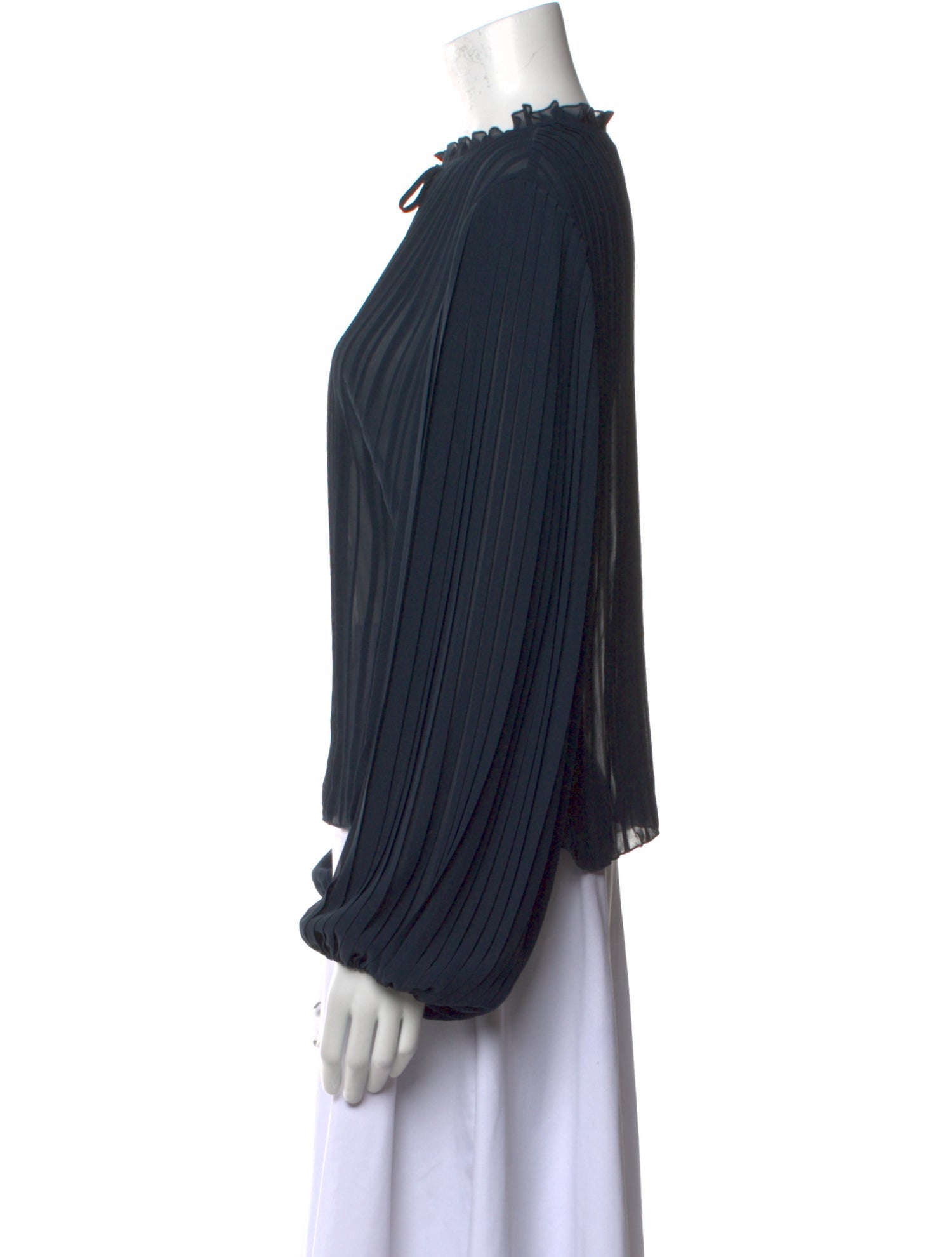 FRAME Striped Crew Neck Blouse