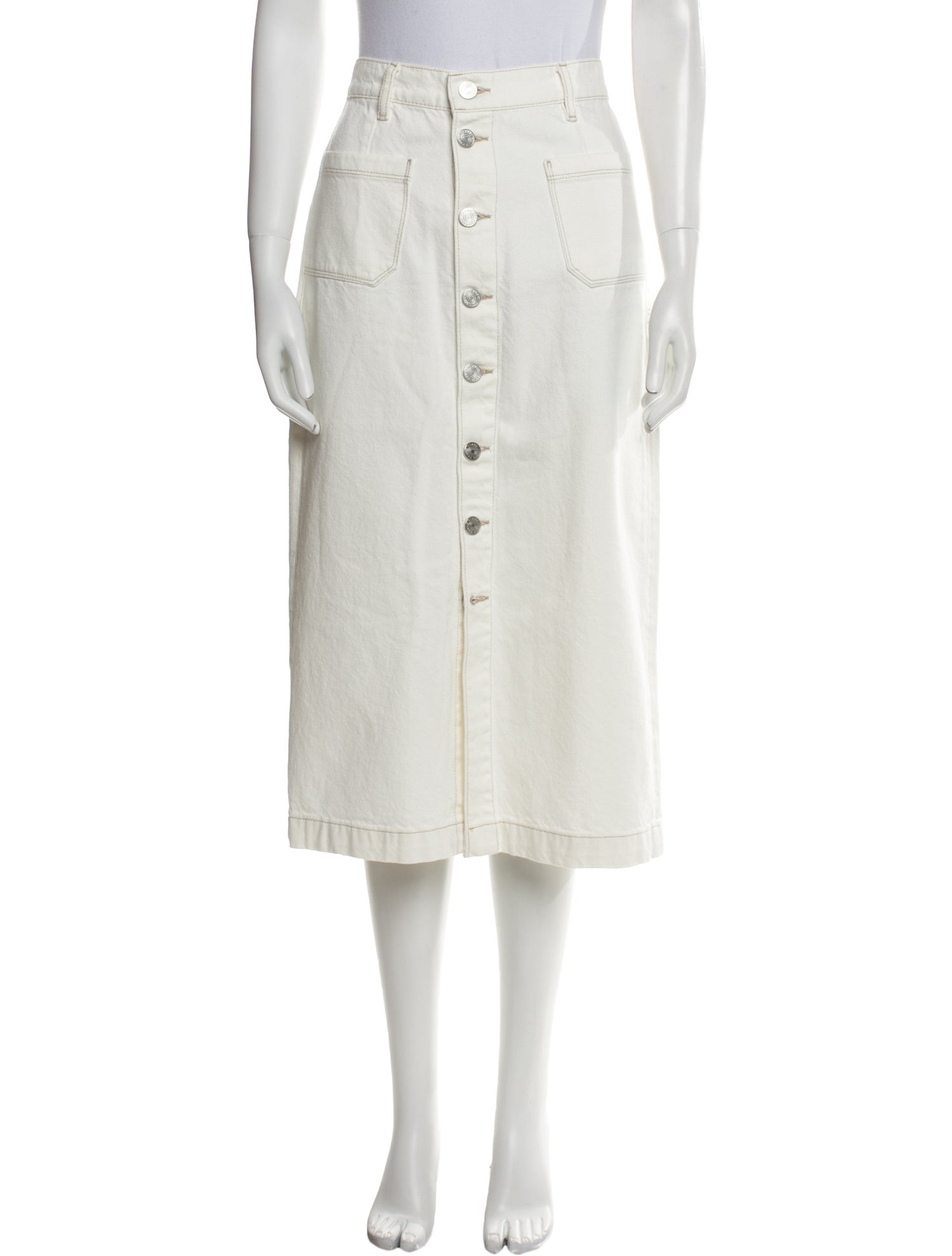 FRAME Midi Length Skirt