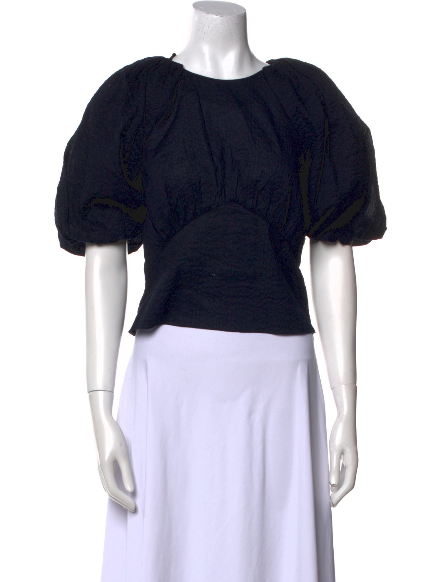 FRAME Scoop Neck Short Sleeve Crop Top