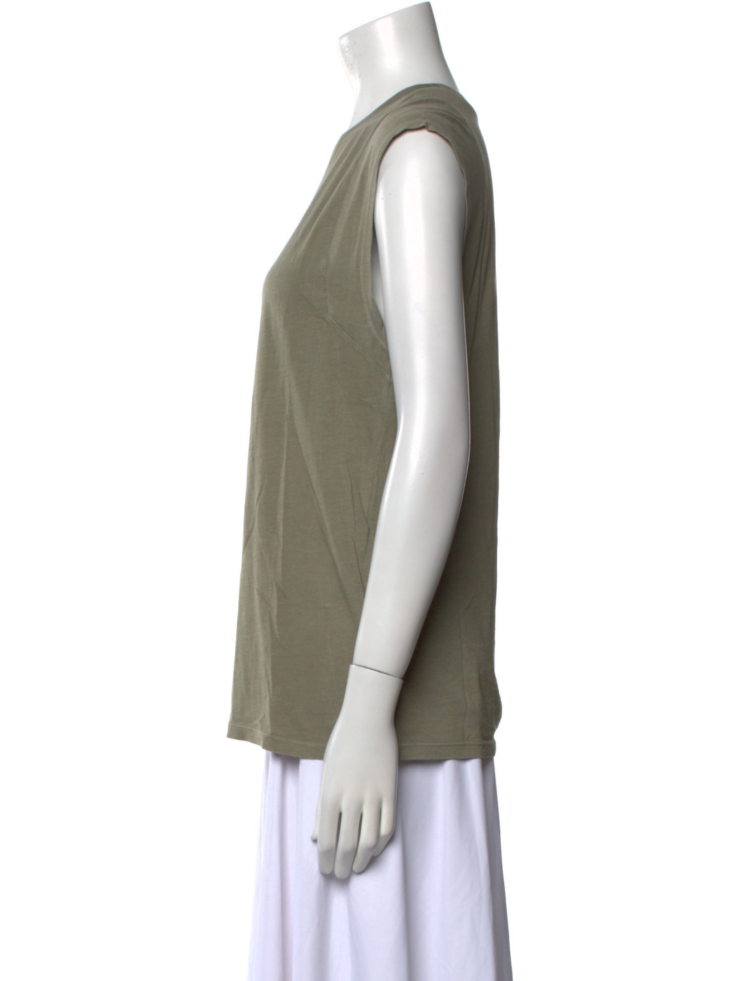 FRAME Scoop Neck Sleeveless Top