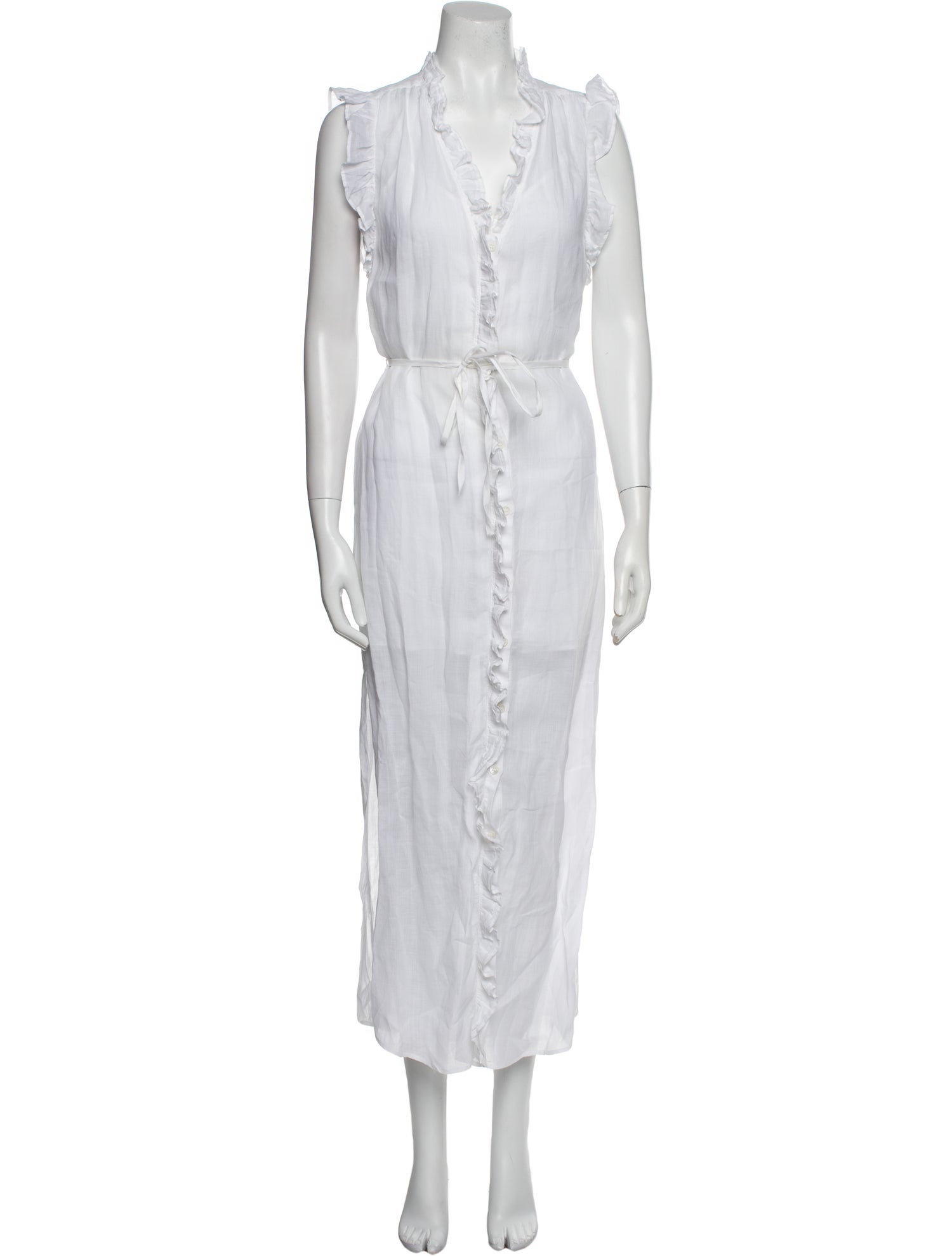 FRAME V-Neck Long Dress