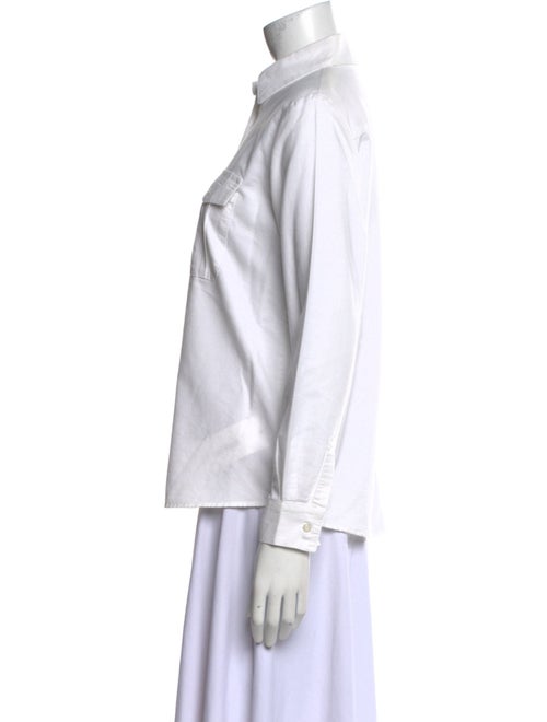 FRAME Long Sleeve Button-Up Top