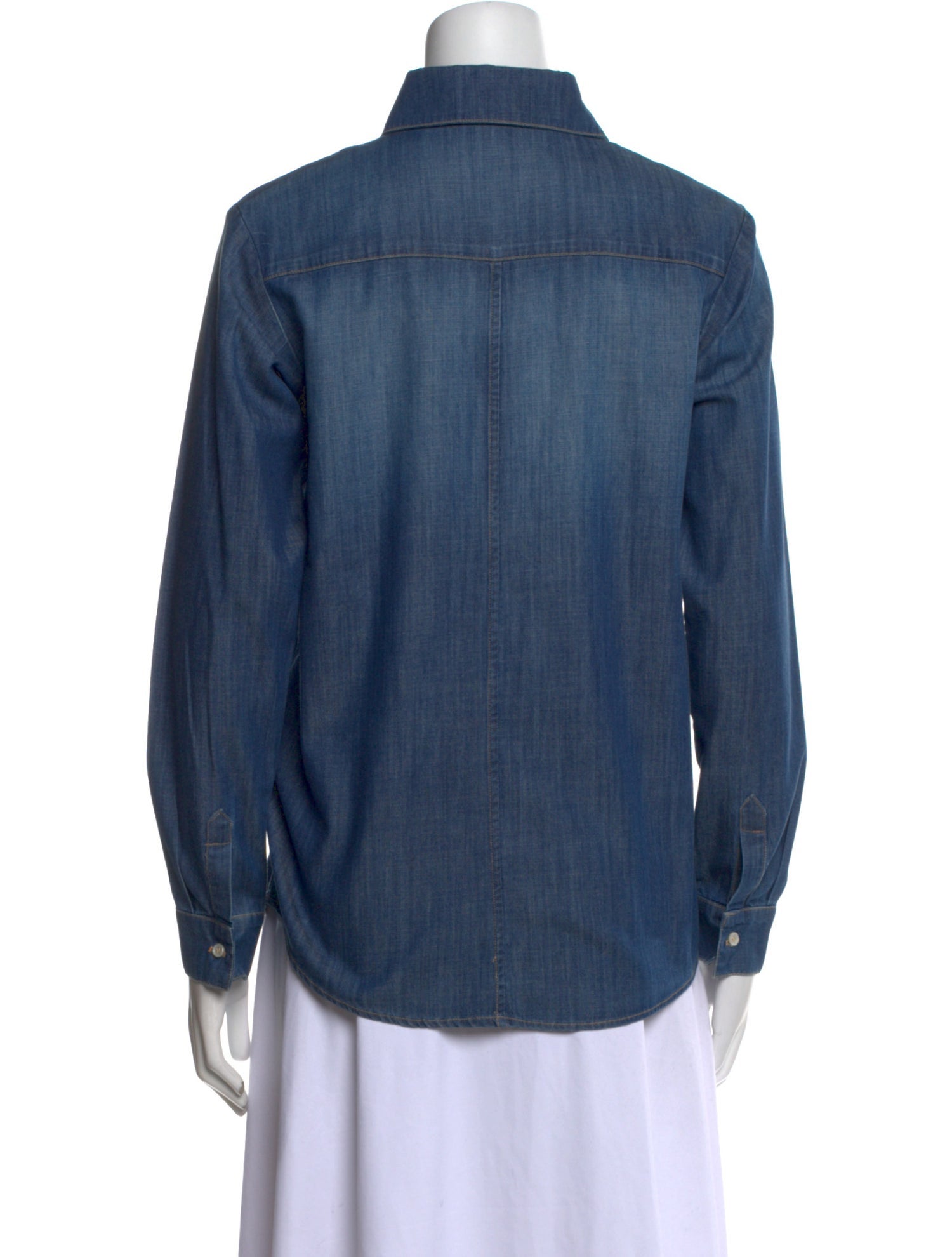 FRAME Long Sleeve Button-Up Top