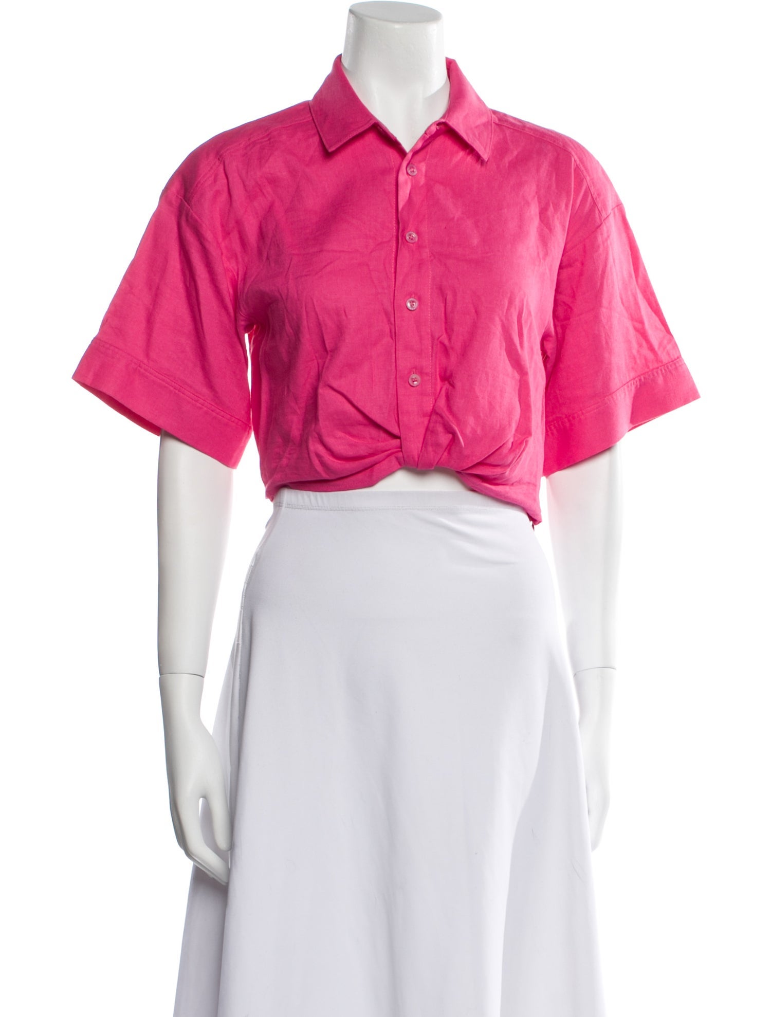 FRAME Short Sleeve Crop Top