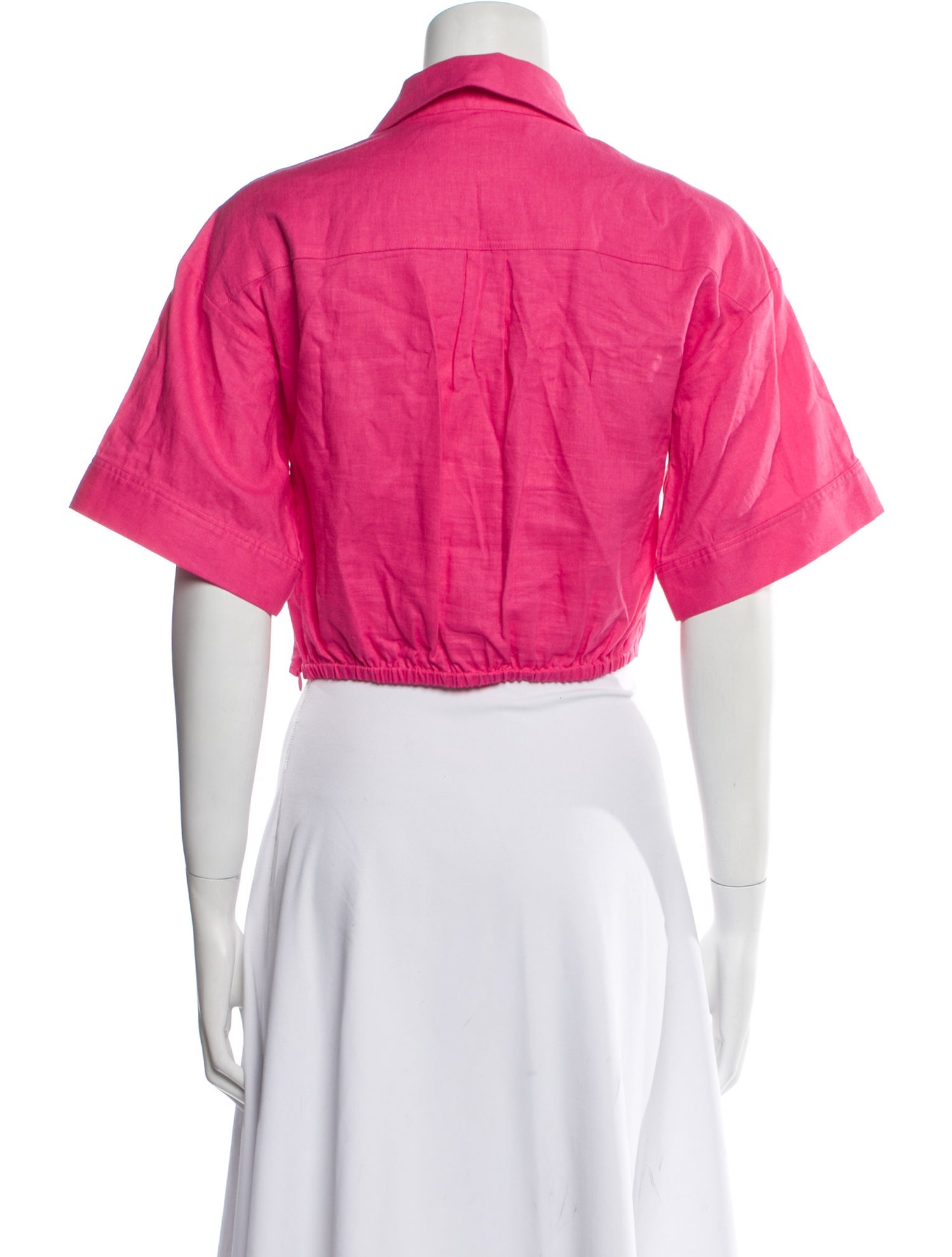 FRAME Short Sleeve Crop Top