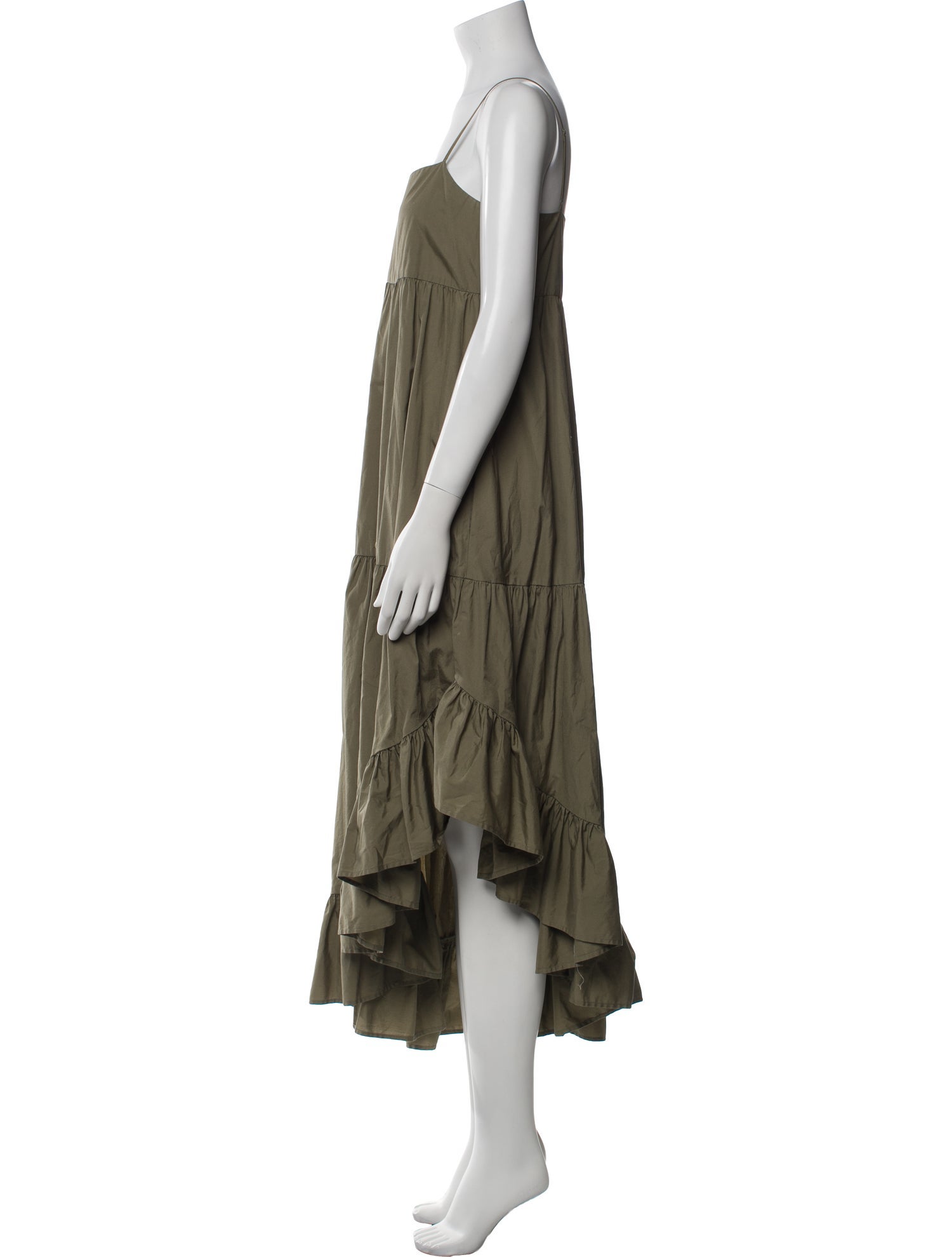 FRAME Square Neckline Long Dress