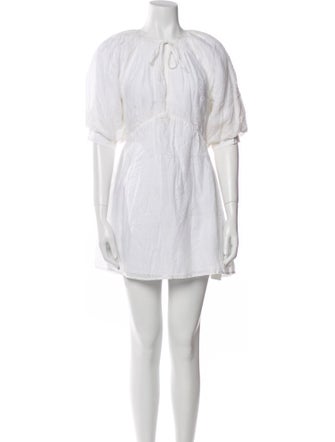 FRAME Crew Neck Mini Dress