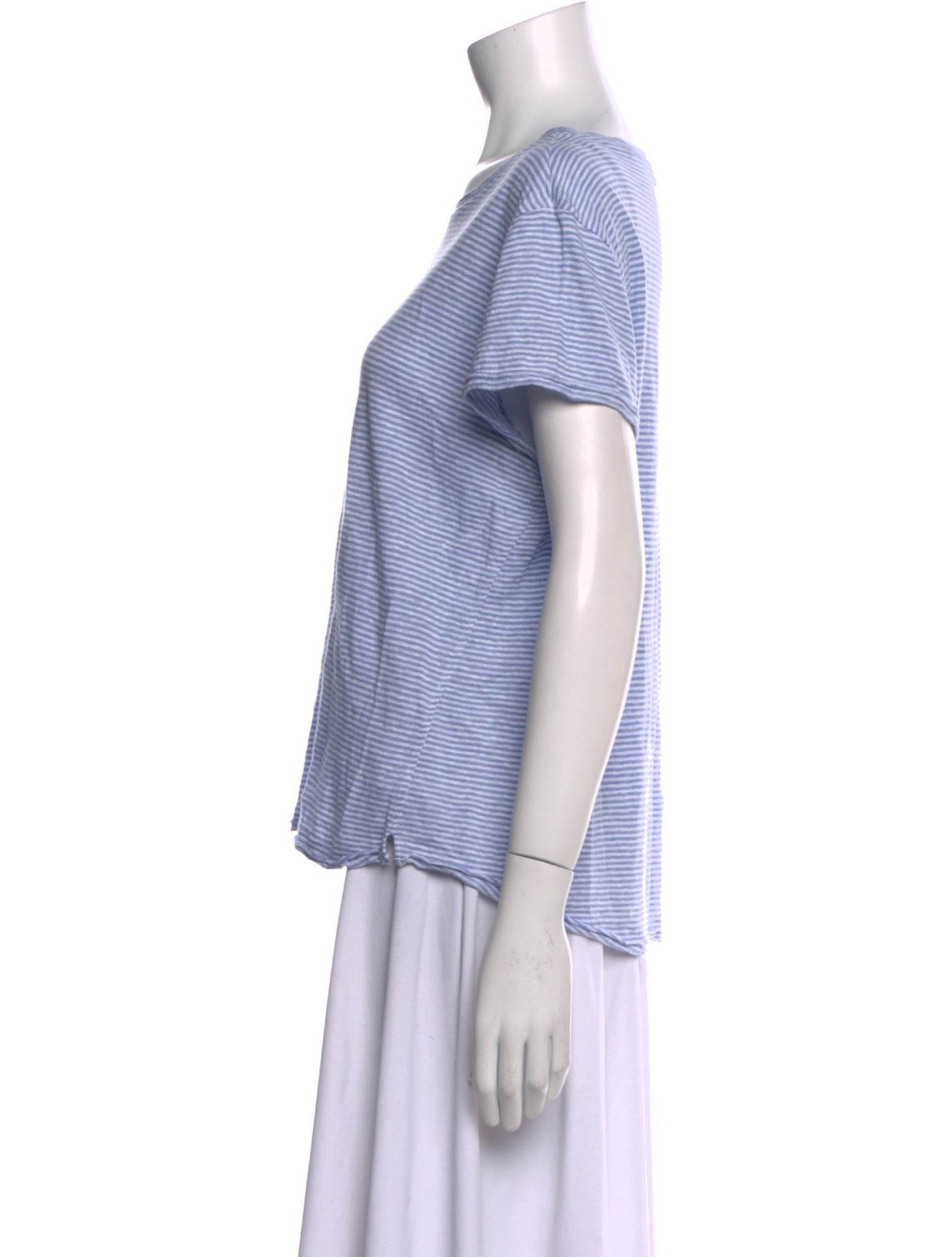 FRAME Linen Striped Top