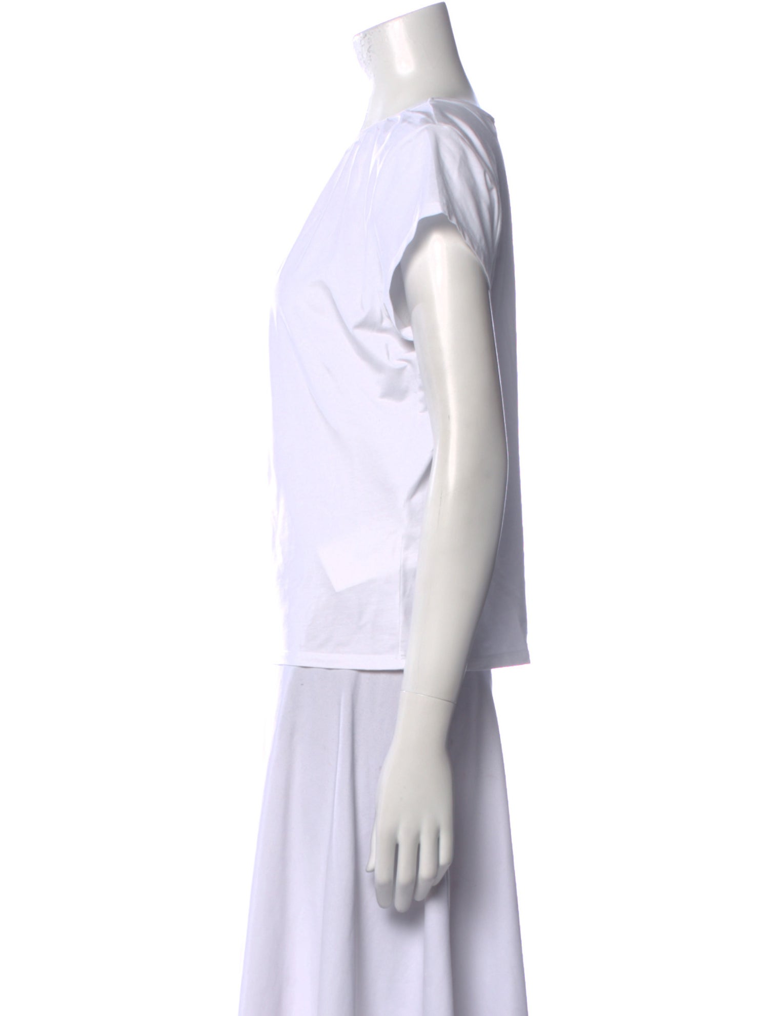 FRAME Scoop Neck Short Sleeve Top