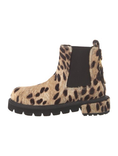 FRAME Ponyhair Animal Print Chelsea Boots