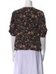 FRAME Silk Floral Print Blouse