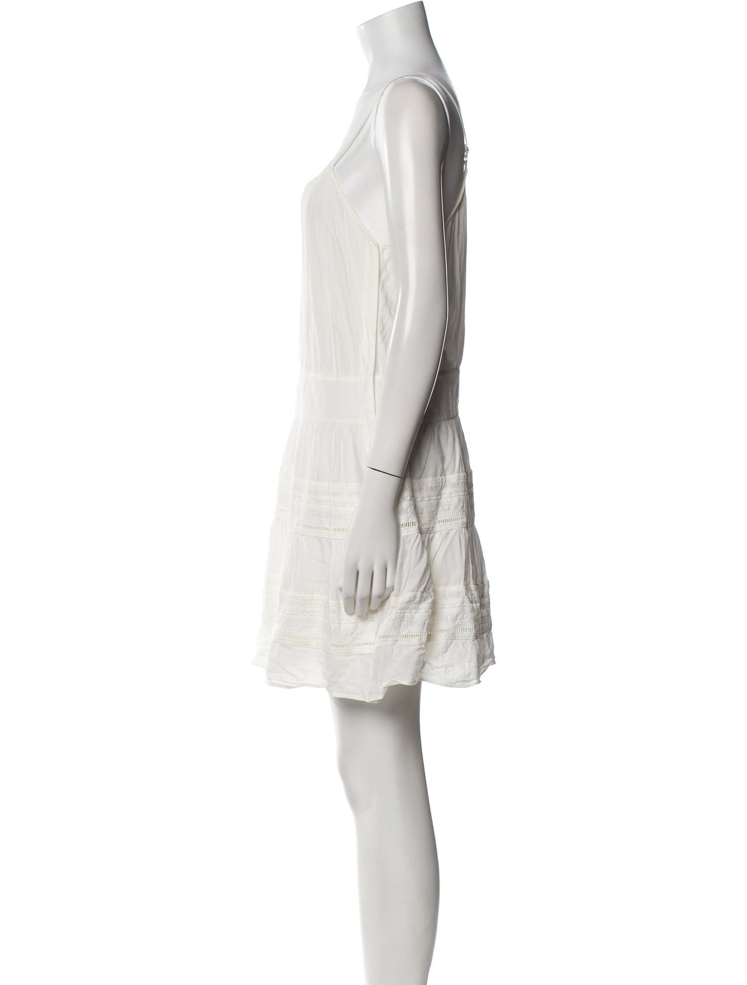 FRAME V-Neck Mini Dress