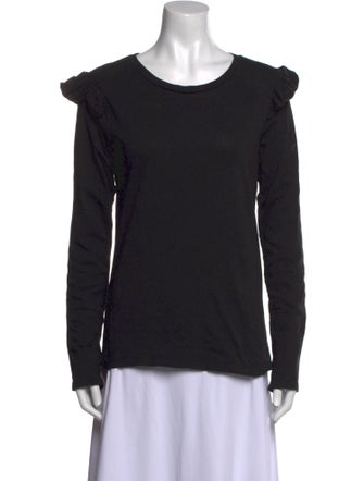 FRAME Scoop Neck Long Sleeve Sweatshirt