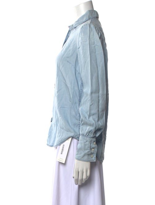 FRAME Long Sleeve Button-Up Top
